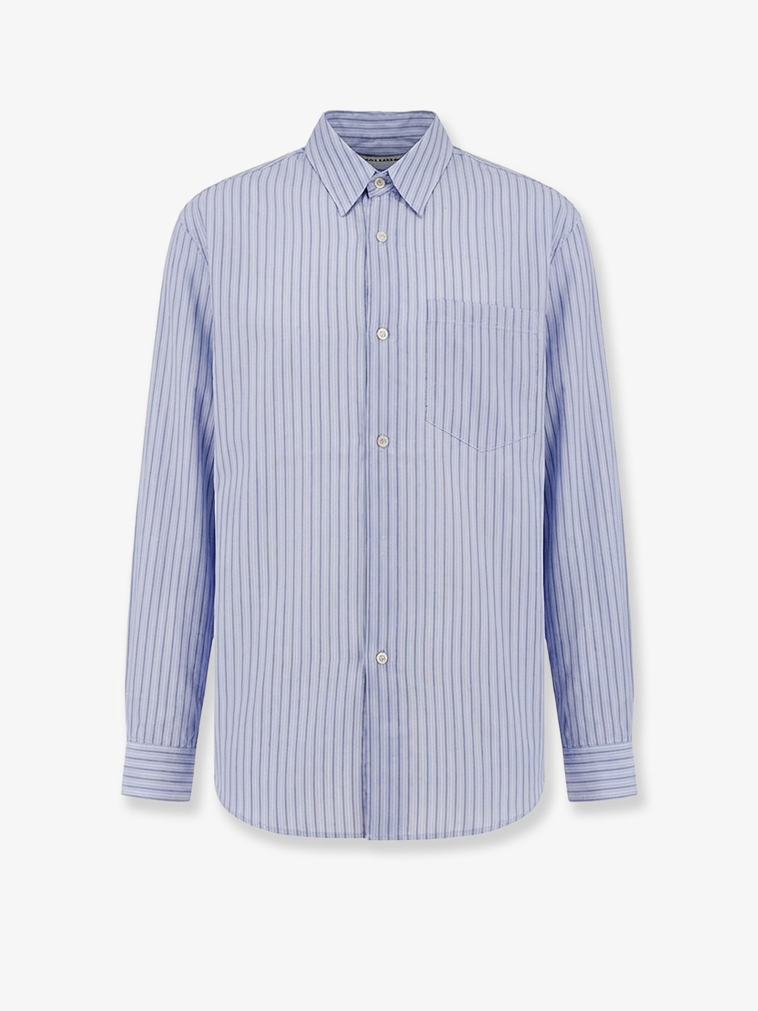 Lyocell shirt with striped motif