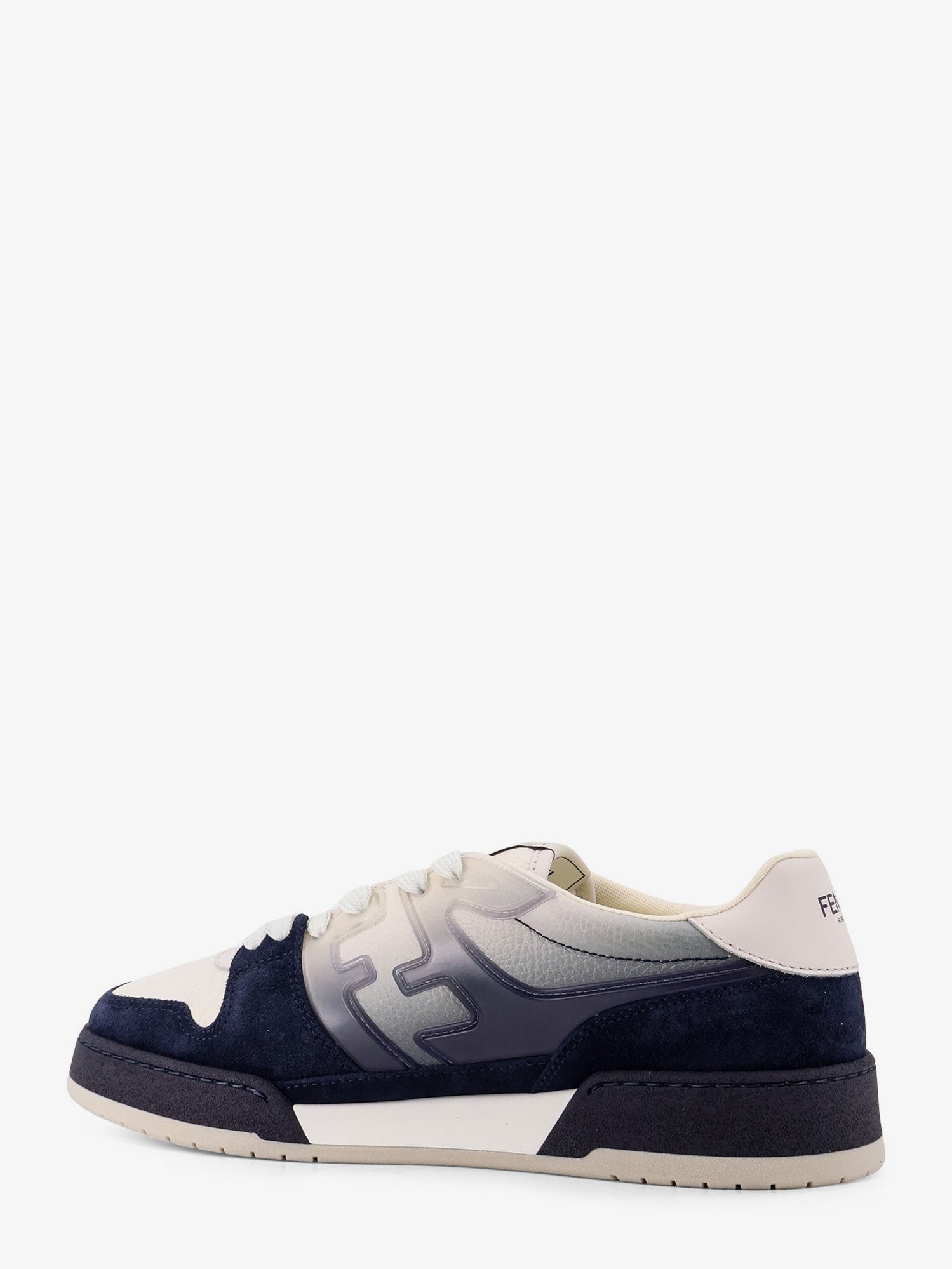 Match leather sneakers with suede inserts - Image 3