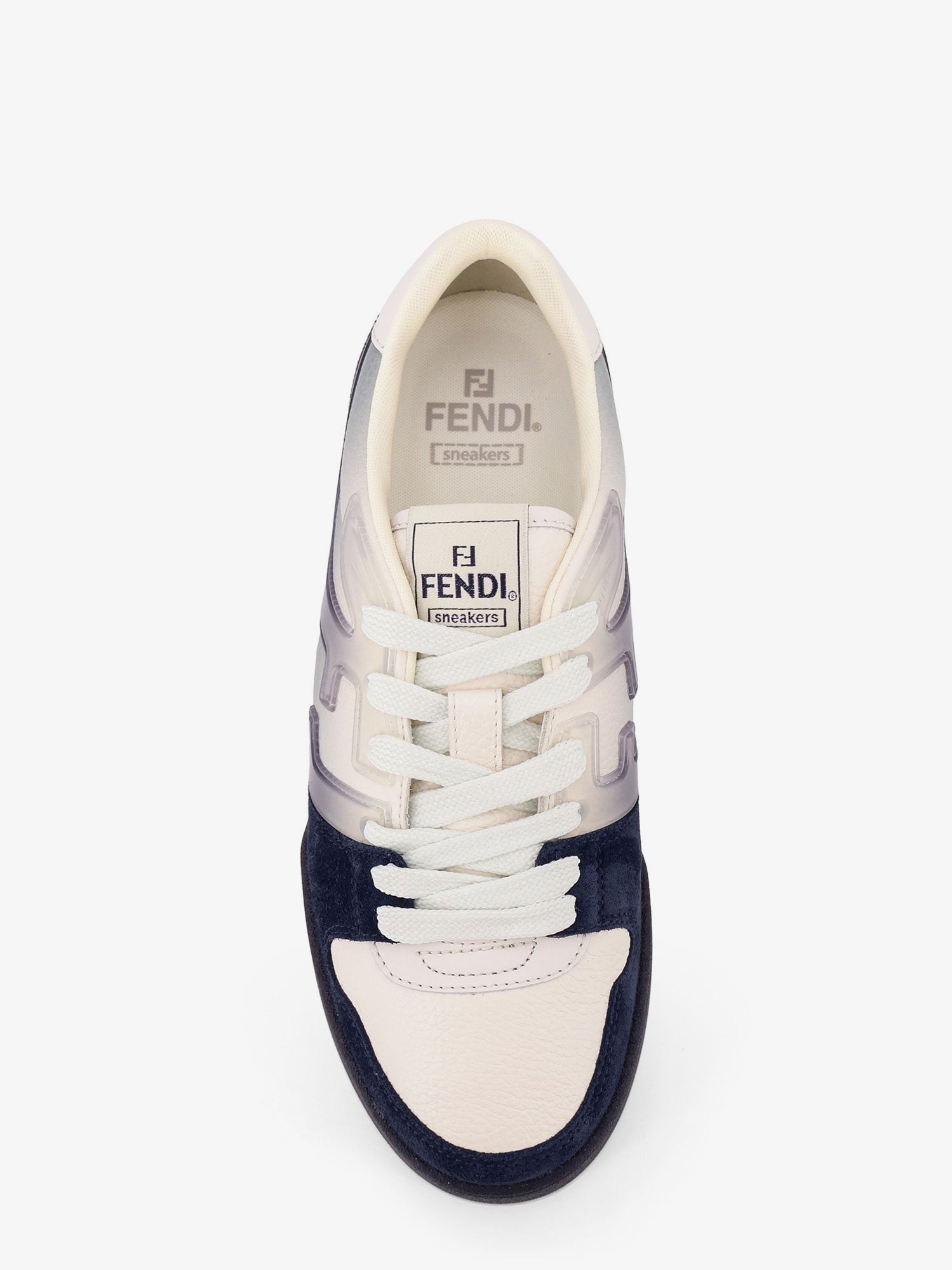 Match leather sneakers with suede inserts - Image 5