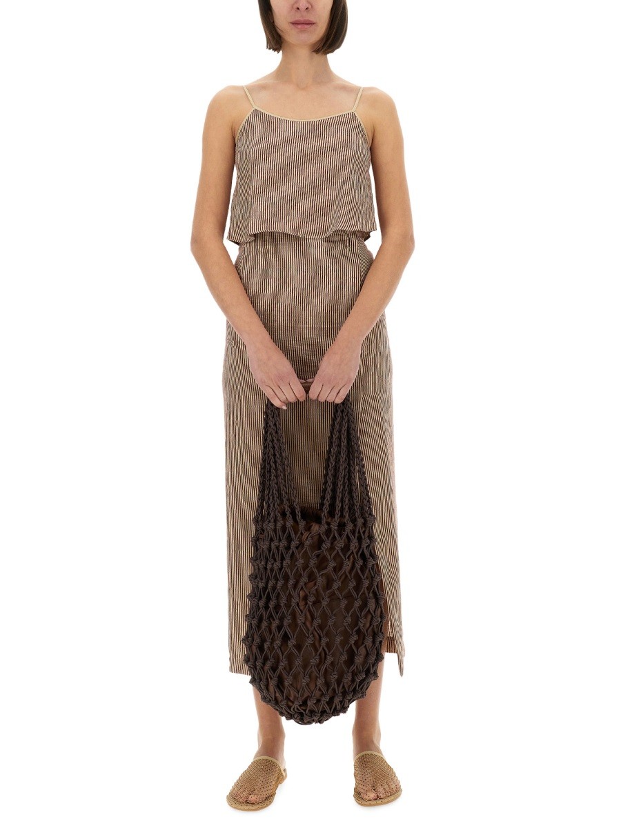 "MICRO STRIPE" TOP WITH LACES - Image 2