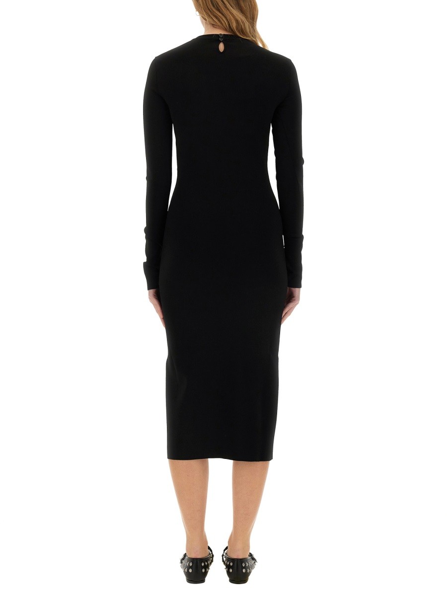MIDI DRESS WITH SLIT - Image 3