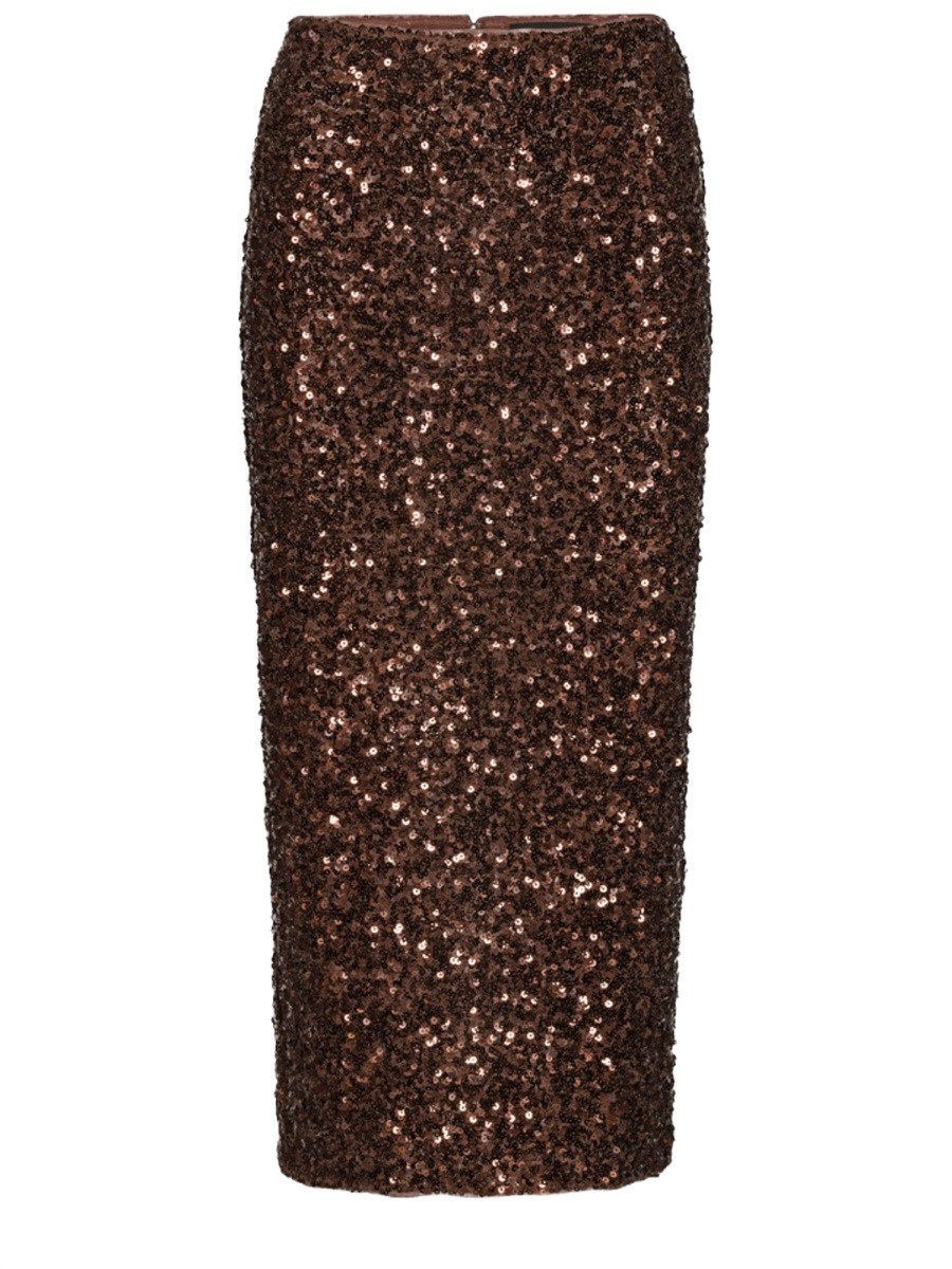 MIDI SKIRT WITH SEQUINS