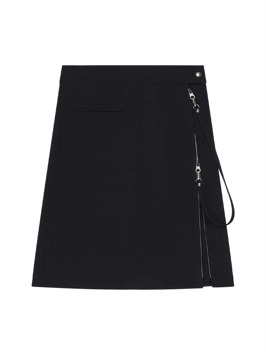 MIDI SKIRT WITH ZIPPER