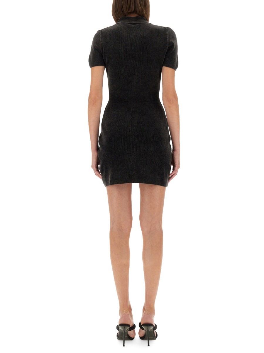 MINI DRESS WITH POLO COLLAR - Image 3