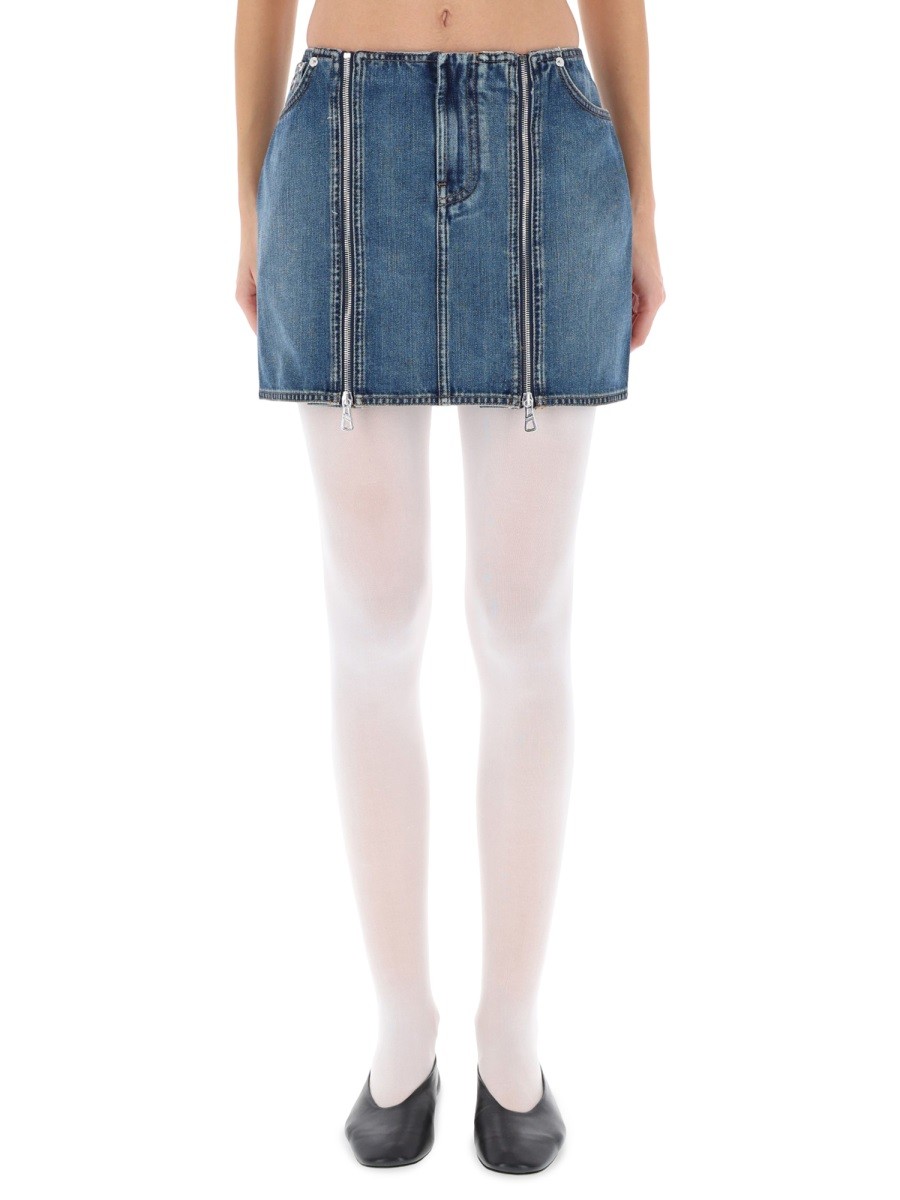MINISKIRT WITH DOUBLE ZIPPER