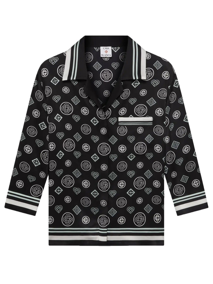 "MONOGRAM" PAJAMA SHIRT