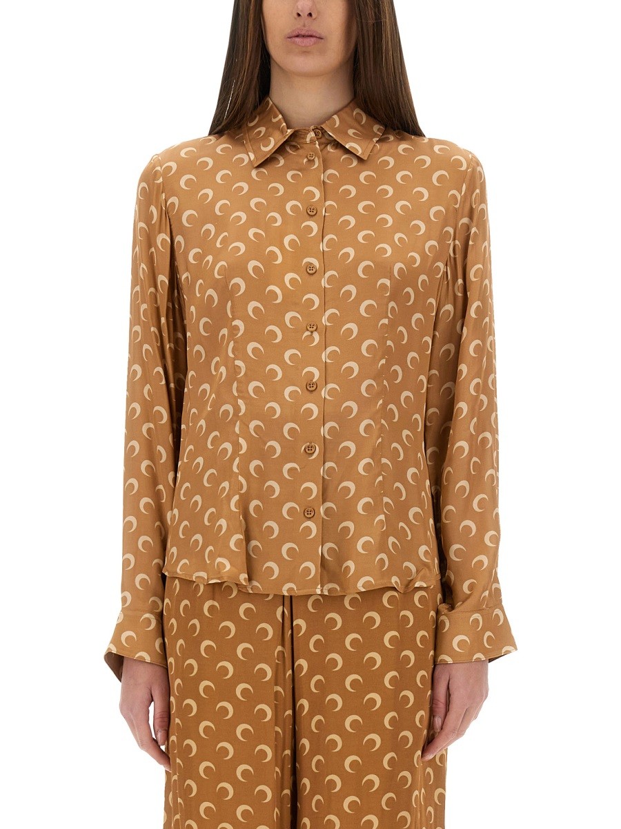 "MOON" SATIN SHIRT