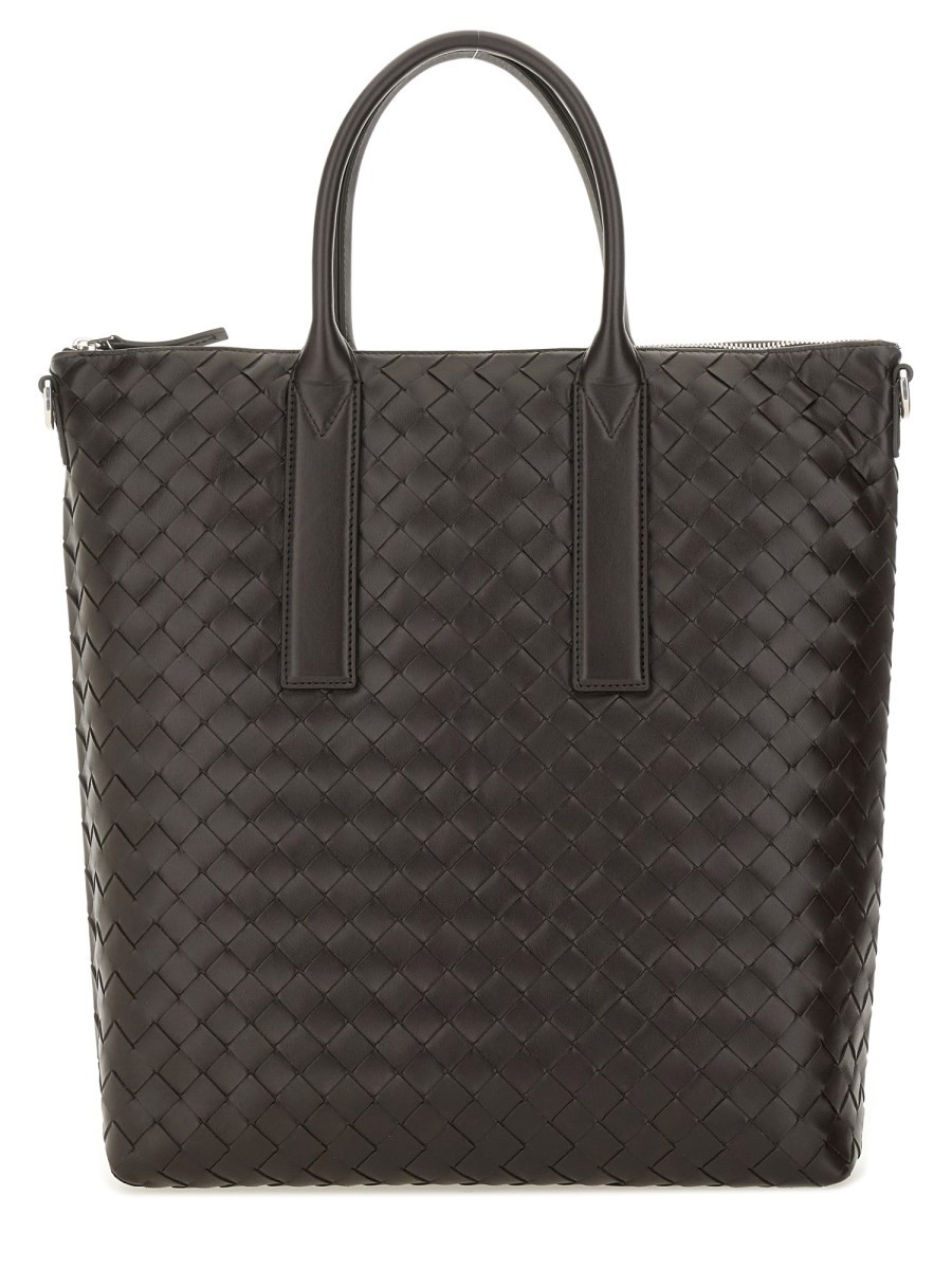 "NORTH-SOUTH" WOVEN TOTE BAG