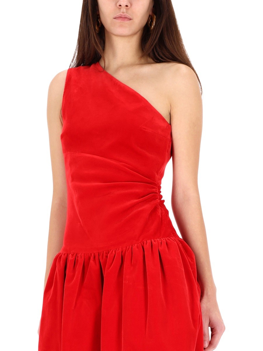 ONE-SHOULDER MINI DRESS "BLOOMER" EFFECT - Image 4