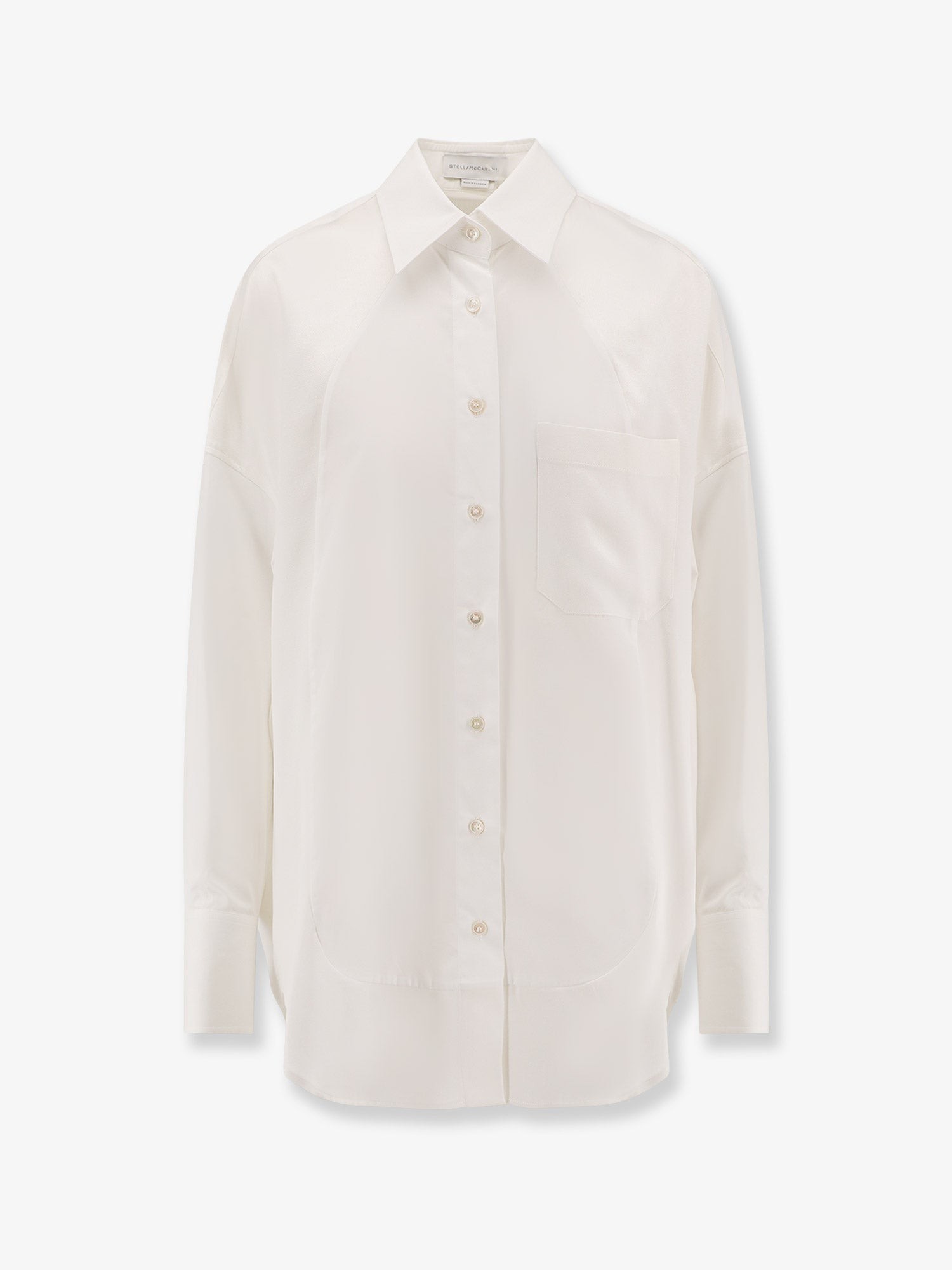 Oversize satin shirt