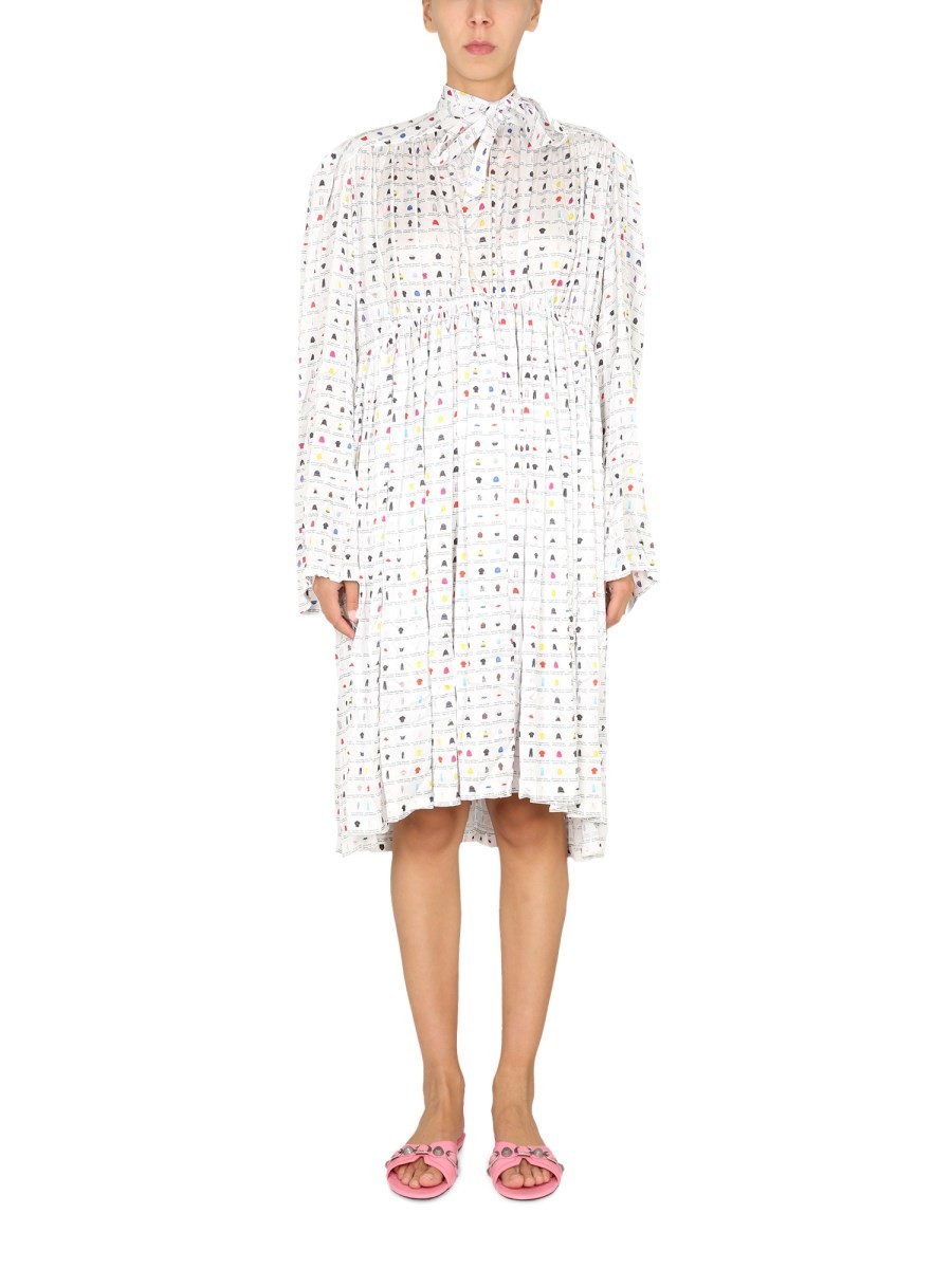"PAPER CRUSH FLORAL" DRESS