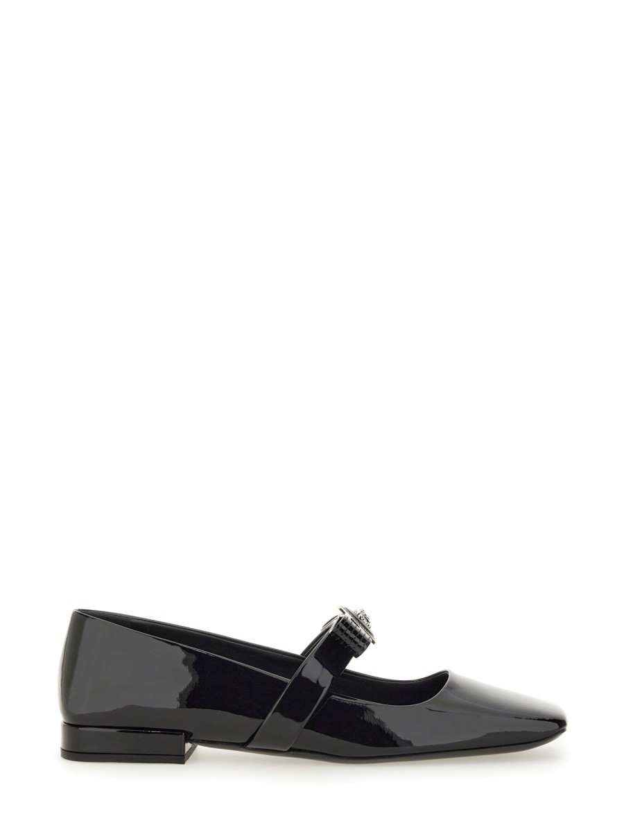 PATENT LEATHER BALLERINA "GIANNI RIBBON"