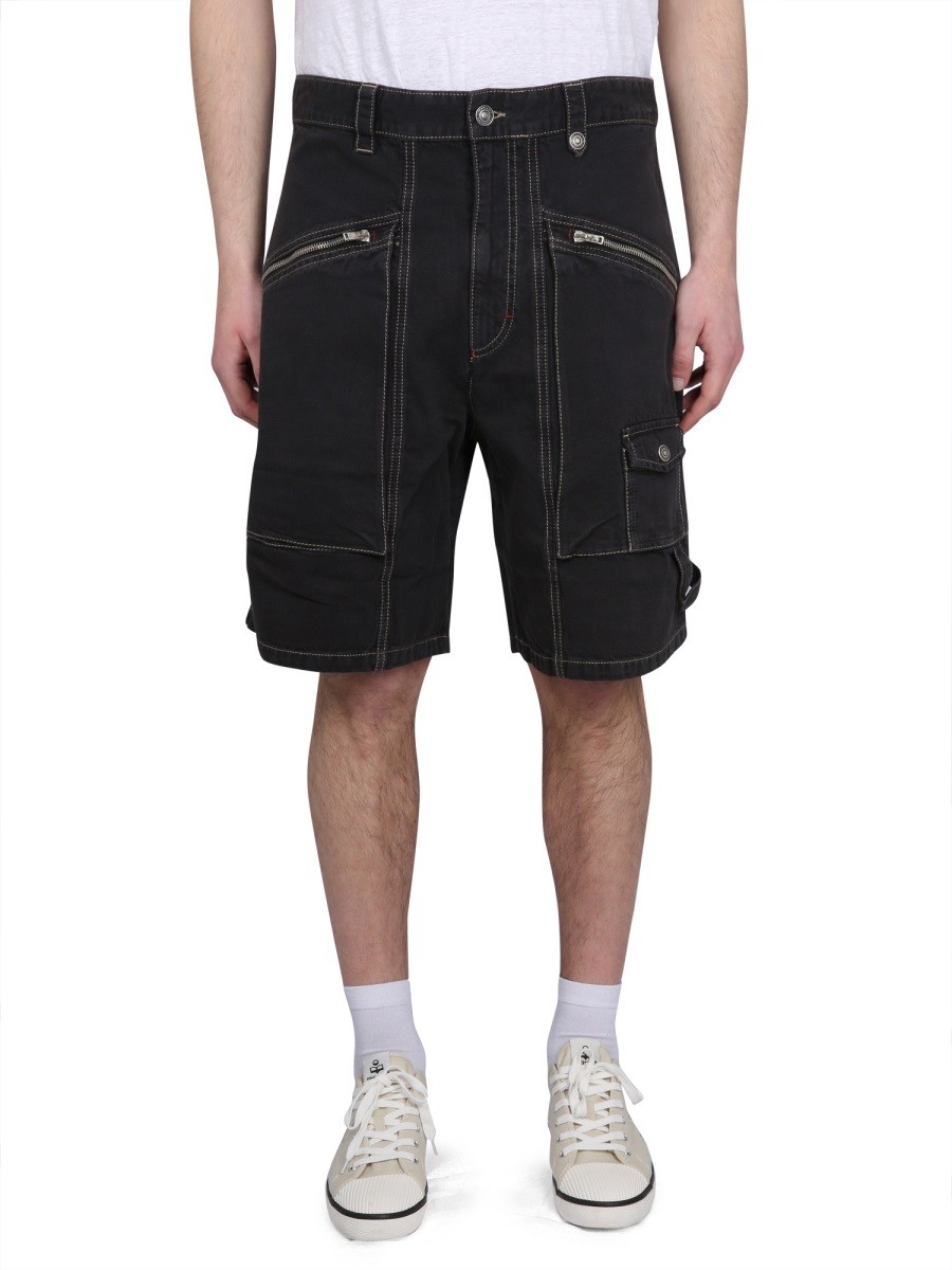 PEIO DENIM BERMUDA SHORTS