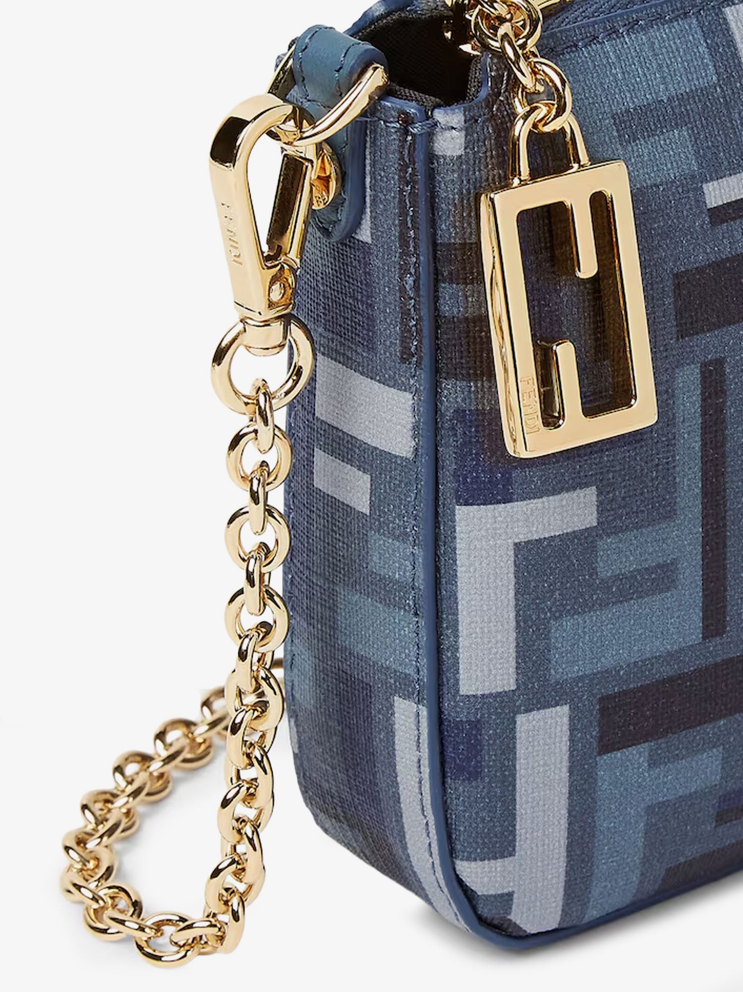 Pouch Baguette FF jacquard fabric shoulder bag - Image 4