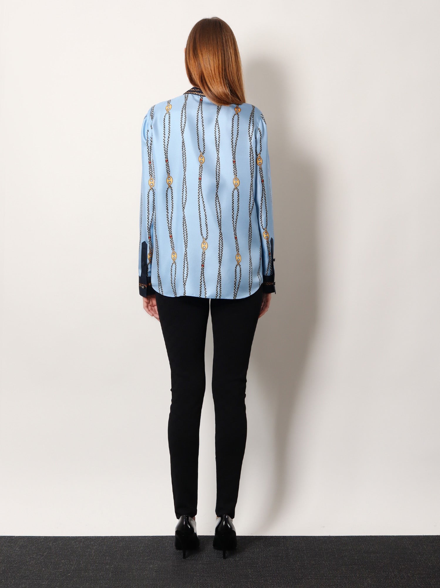 Printed silk twill shirt - Image 3