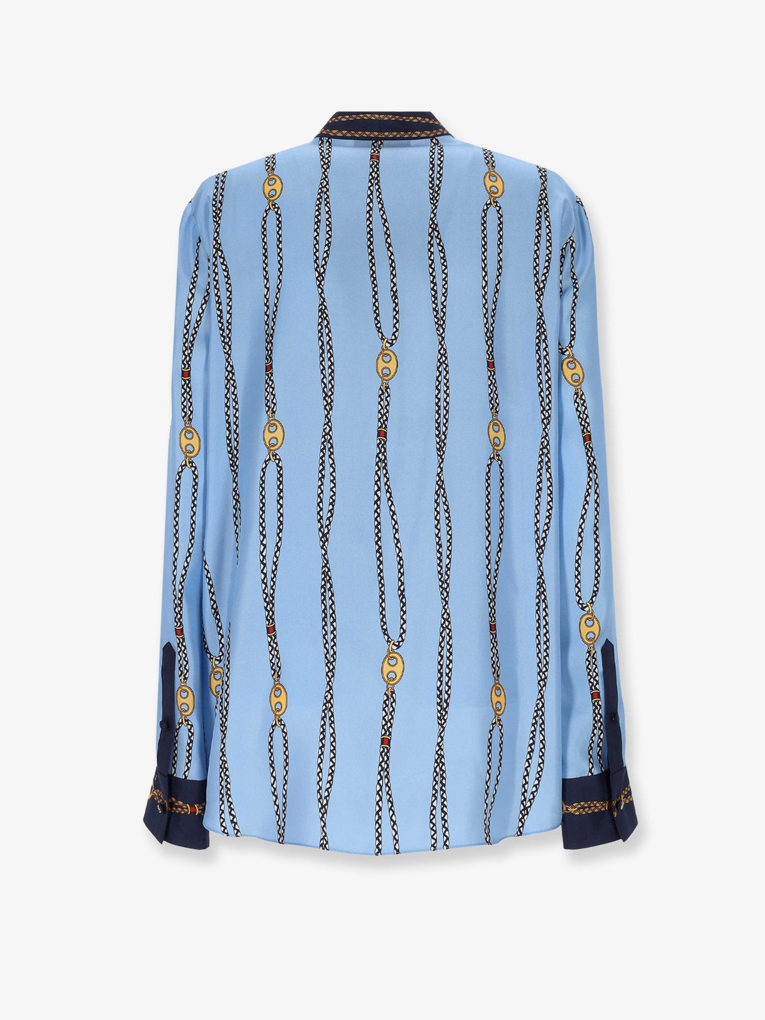Printed silk twill shirt - Image 4