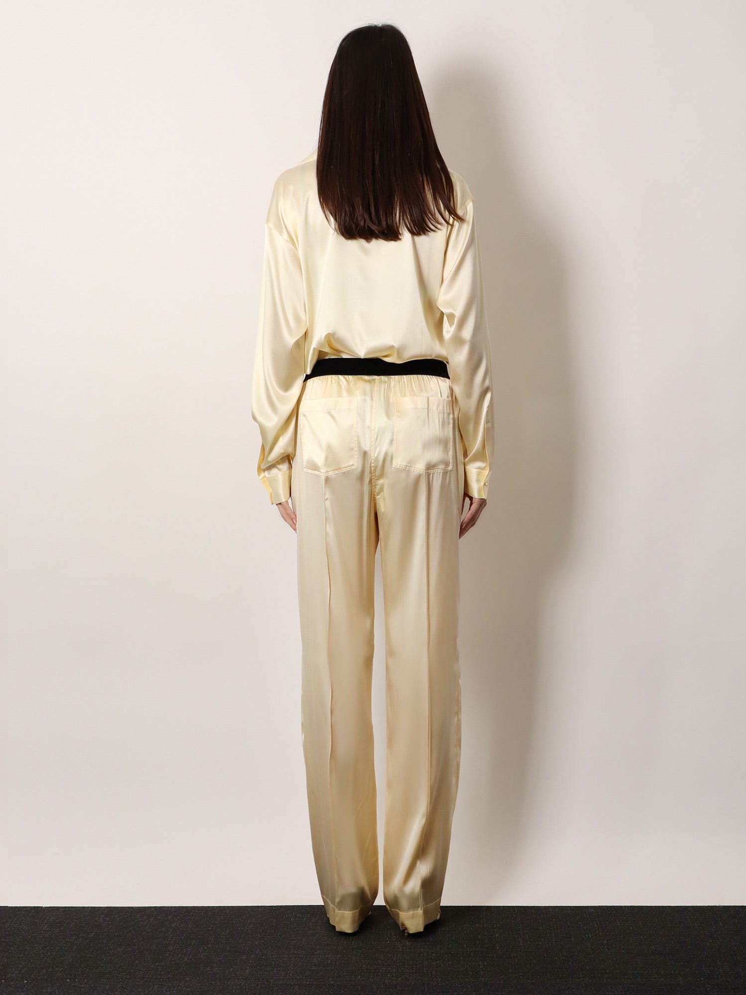 Pyjamas stretch satin trousers - Image 3