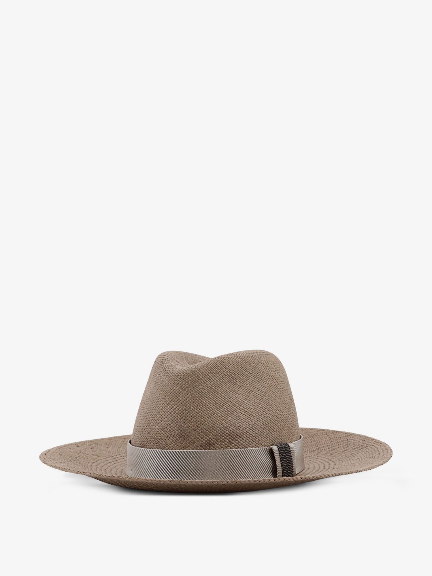Raffia Fedora hat with Monili detail - Image 3
