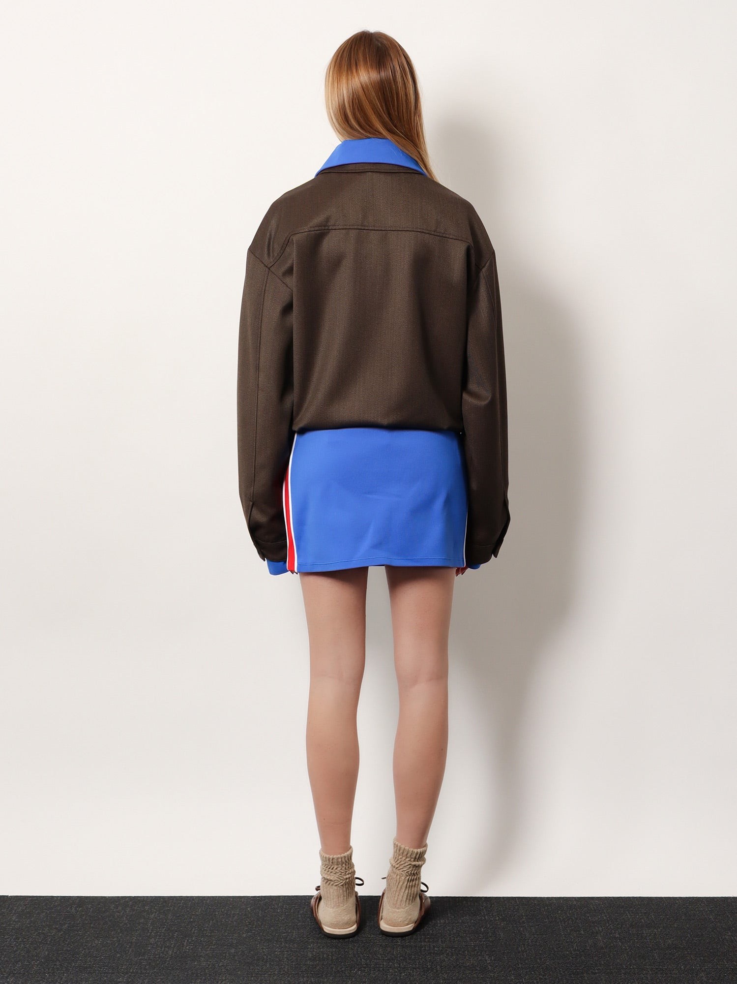 Recycled material mini skirt - Image 3