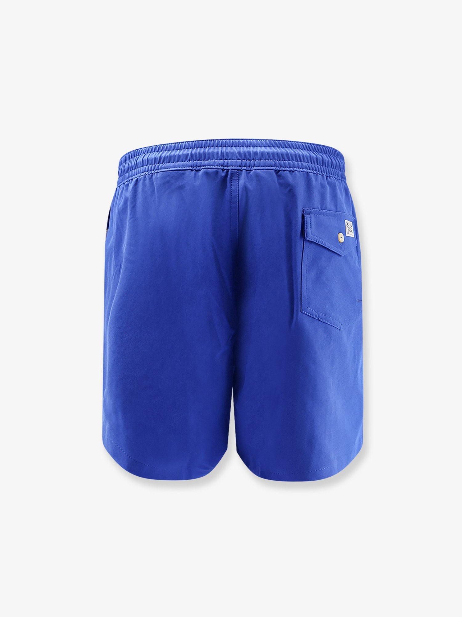 Recycled nylon swim trunks with embroidered logo on the front - Image 2