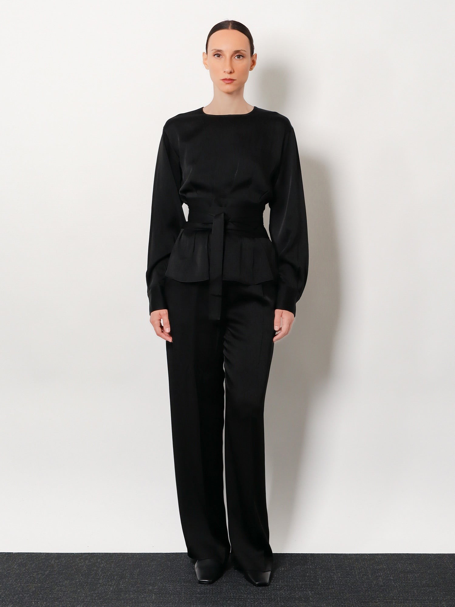 Relaxed satin trousers - Image 2