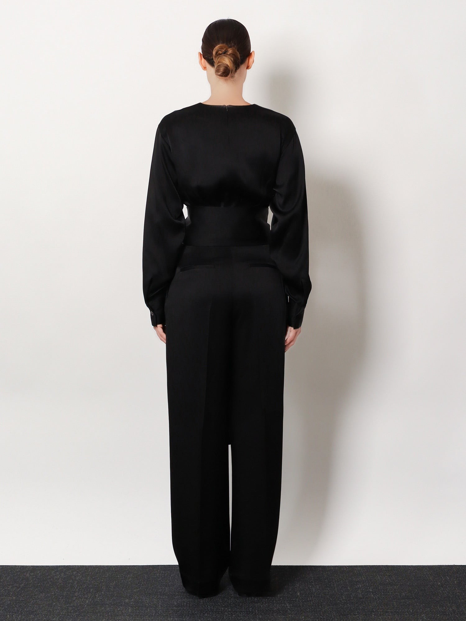 Relaxed satin trousers - Image 3