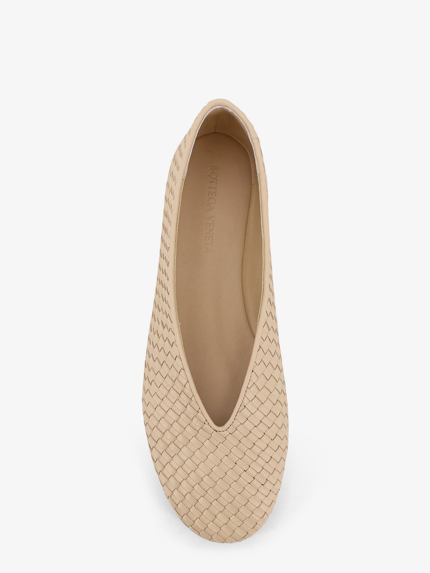 Rosa Flat leather ballerinas with Intrecciato motif - Image 5