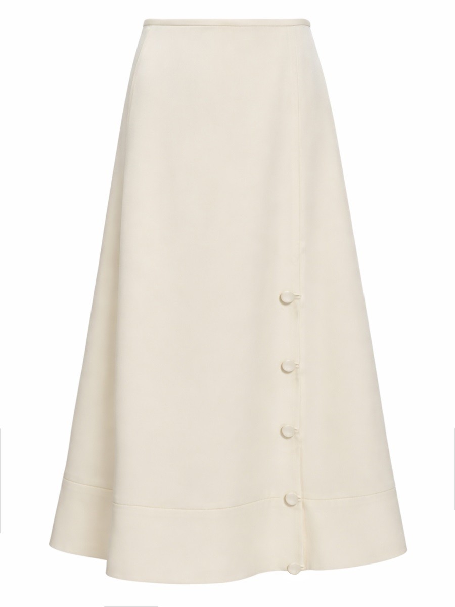 SATIN SKIRT.