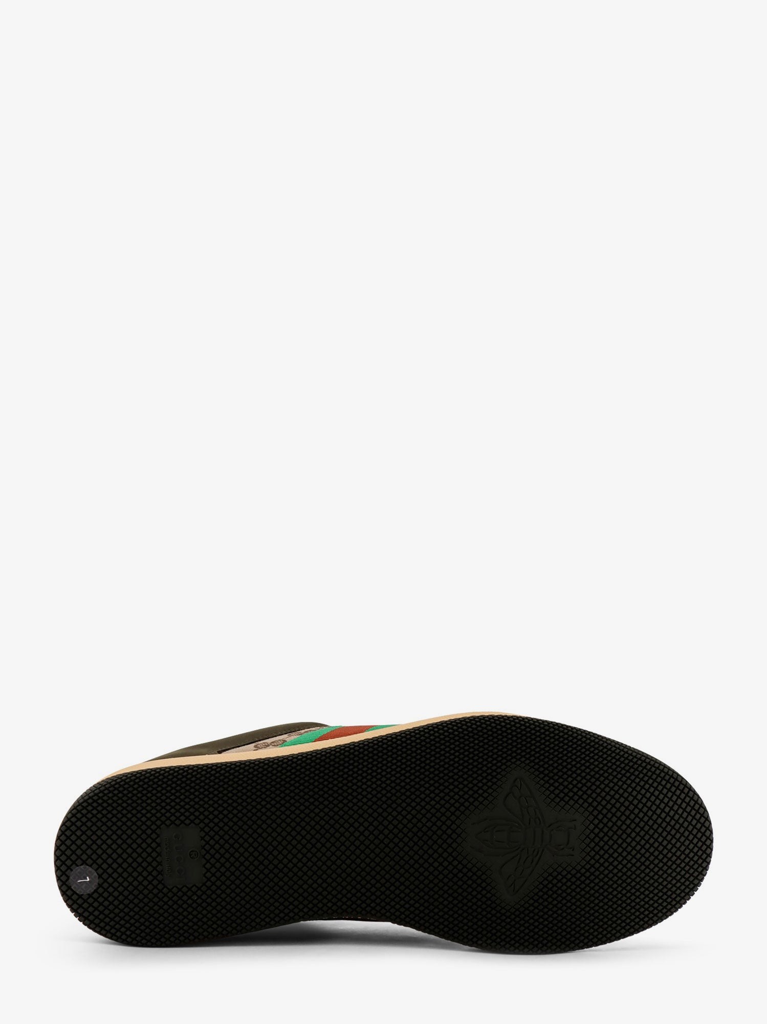 Screener low-top leather and GG Supreme fabric sneakers - Image 4