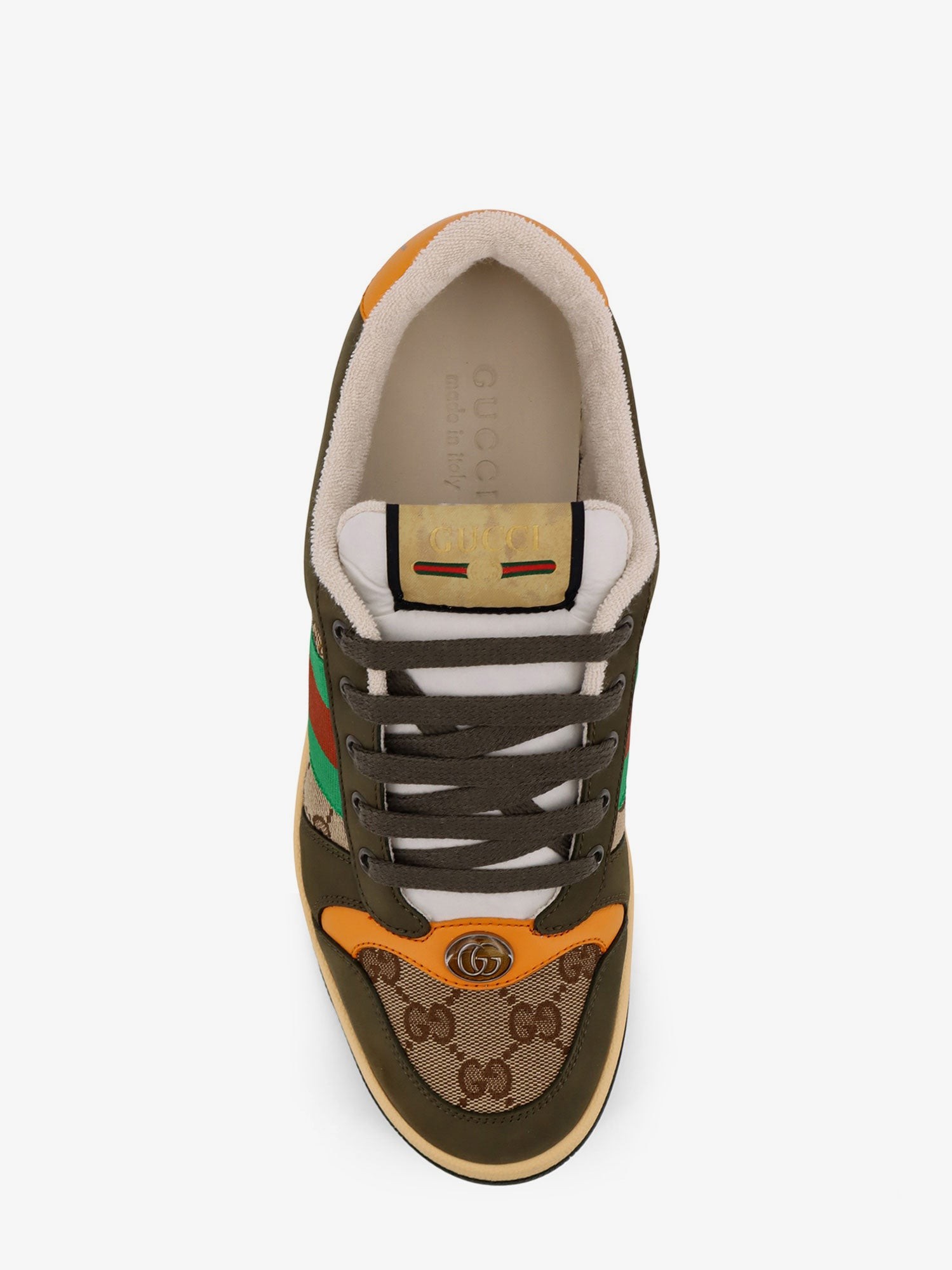 Screener low-top leather and GG Supreme fabric sneakers - Image 5