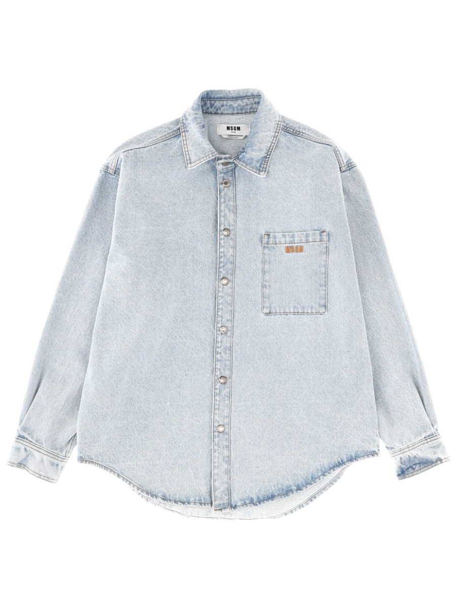 SHIRT WITH EMBROIDERED LOGO
