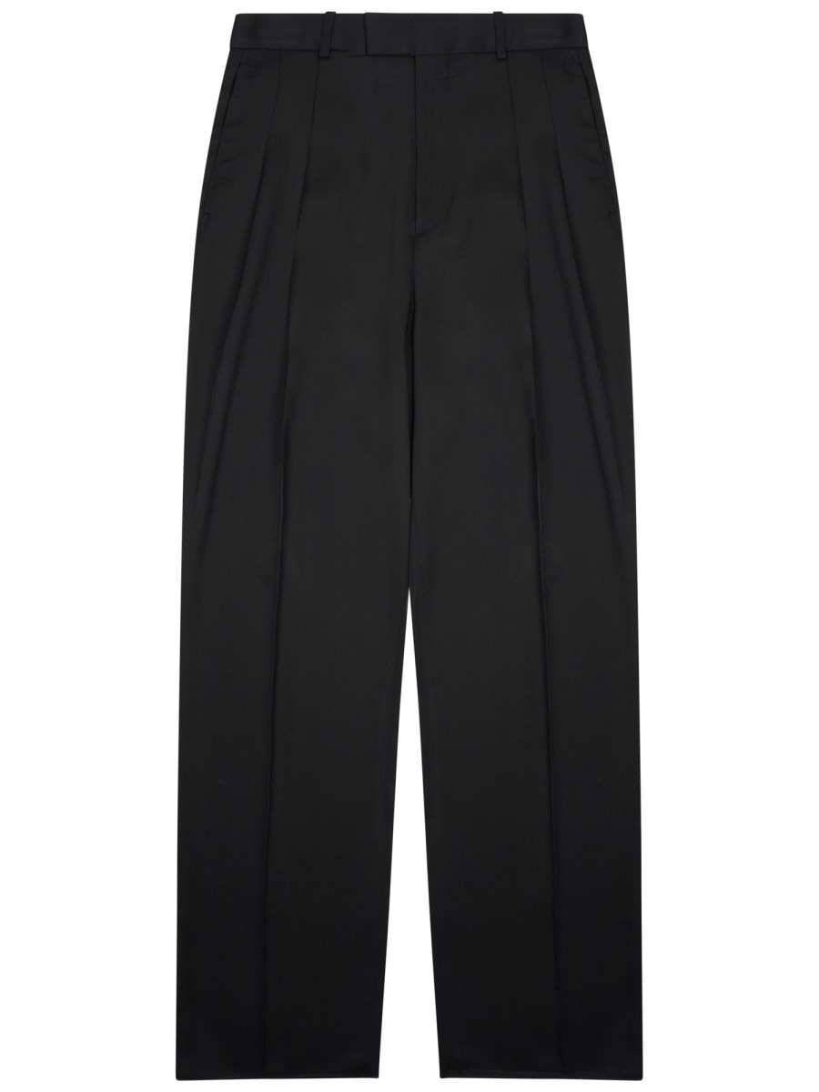 SILK BLEND TAILORED PANTS