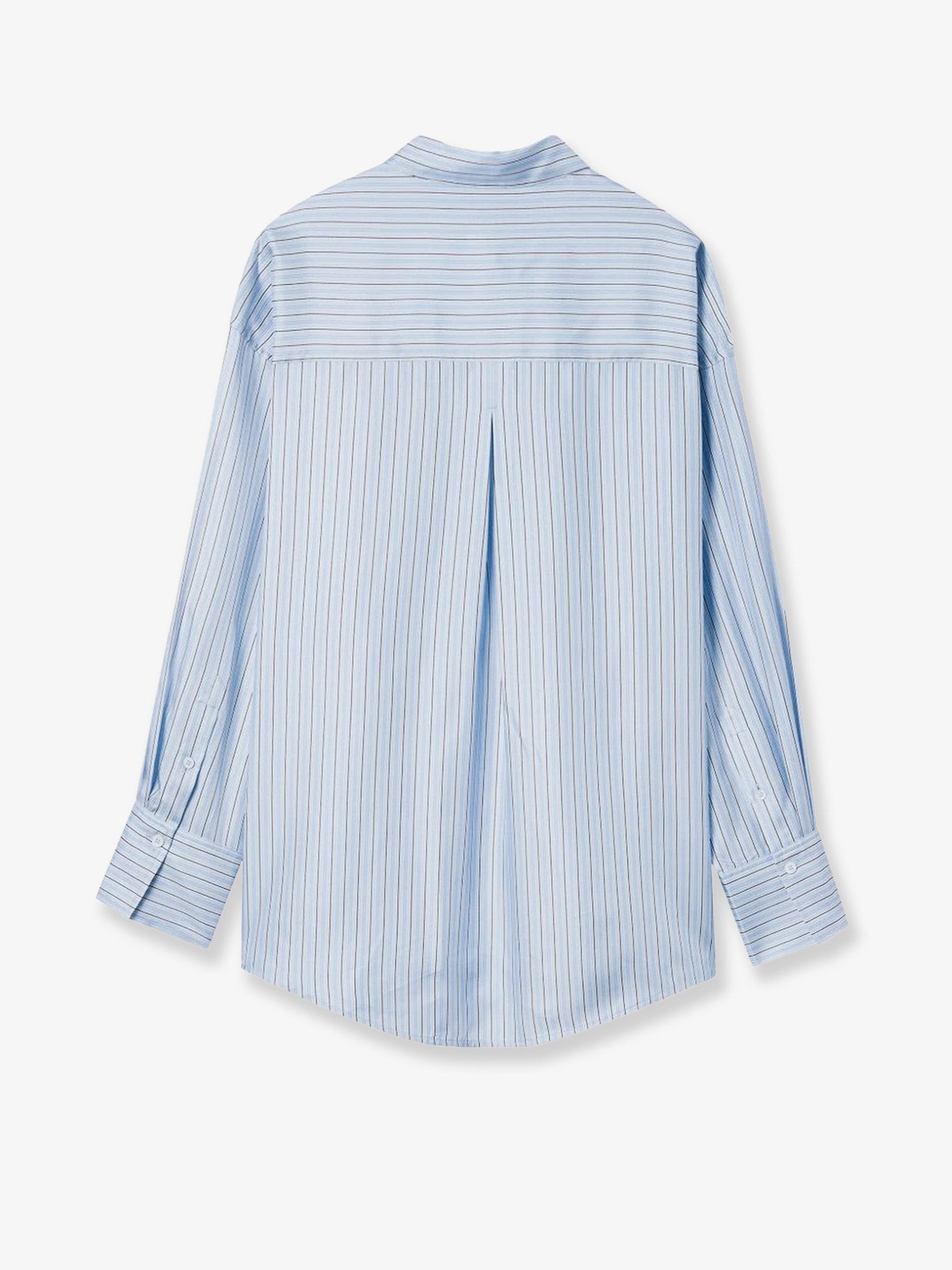 Silk shirt with striped pattern - Image 4