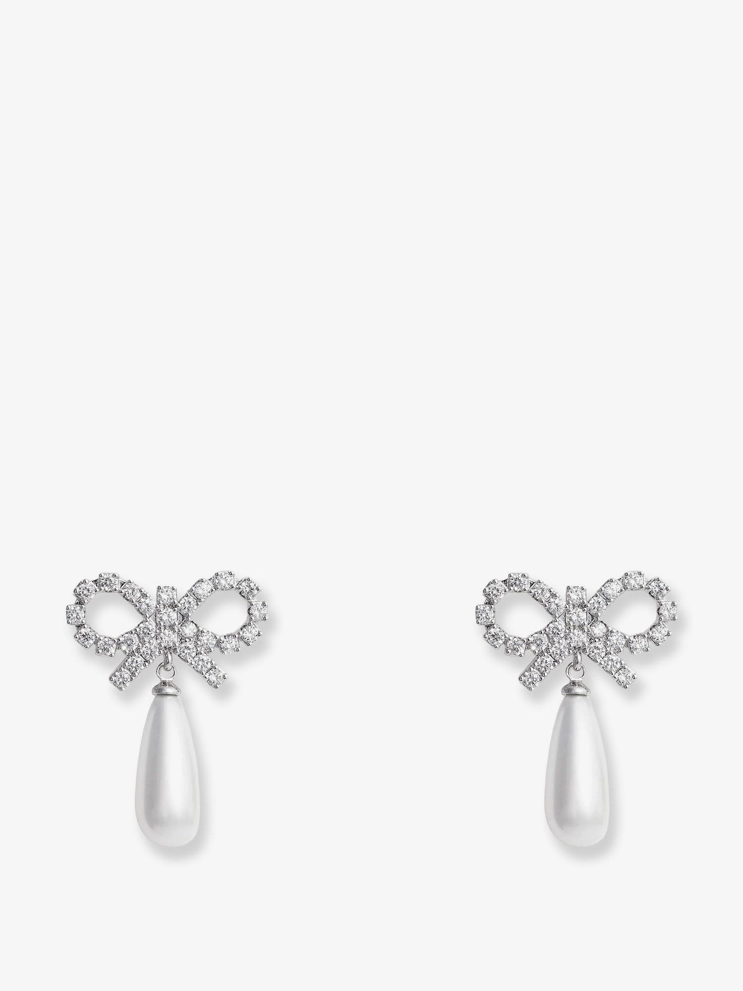 Silver brass earrings