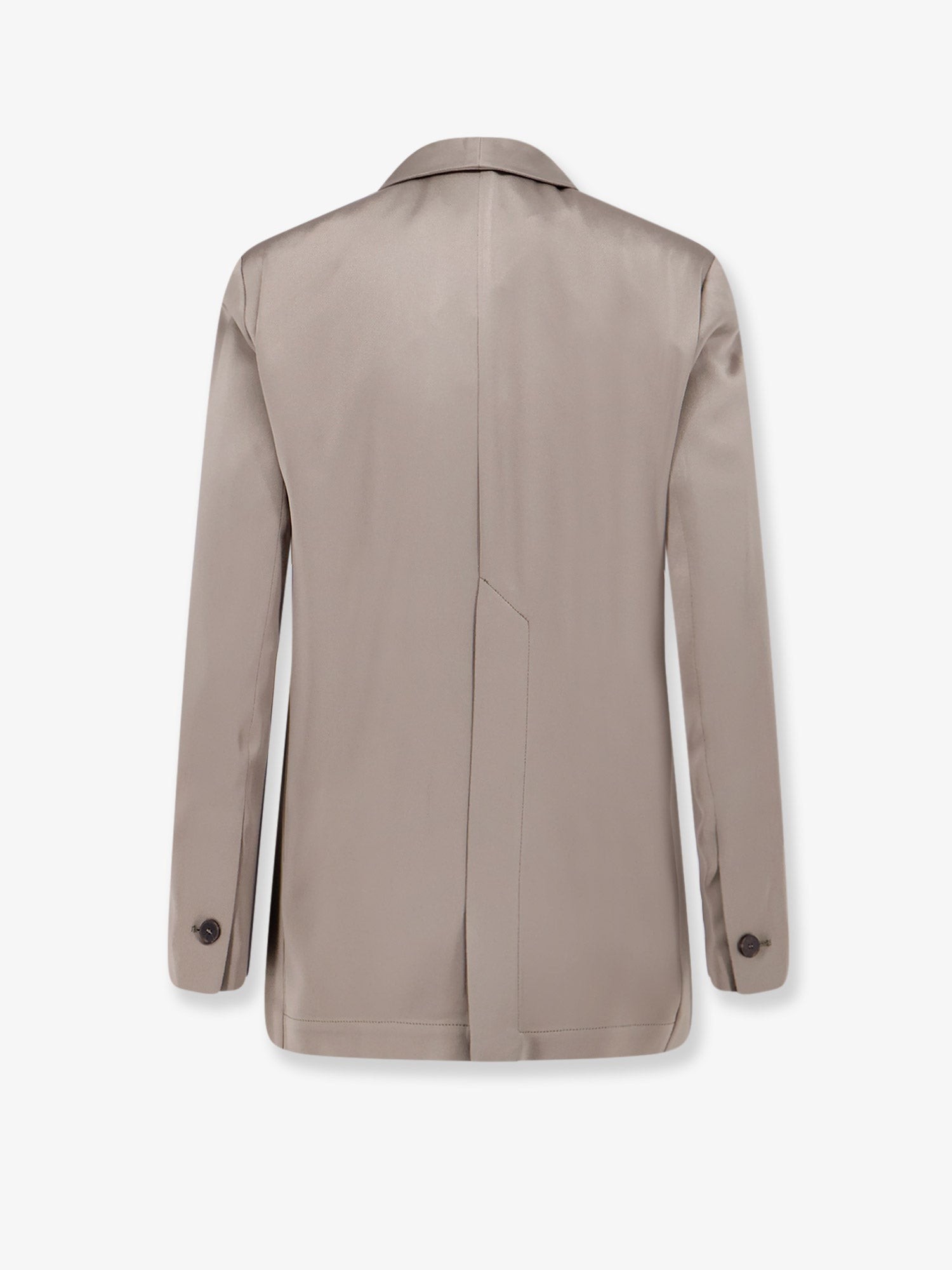 Single-breasted satin blazer - Image 2