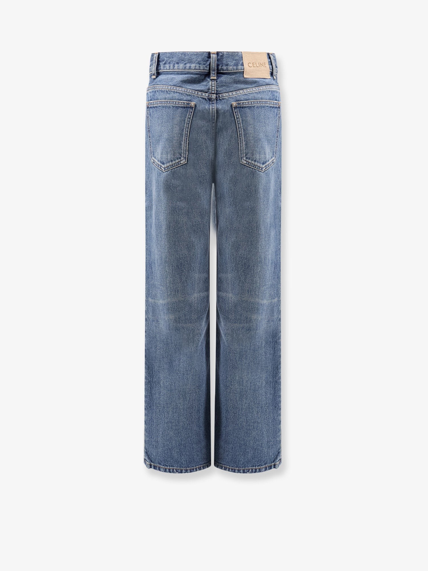 Stone-washed cotton jeans - Image 2