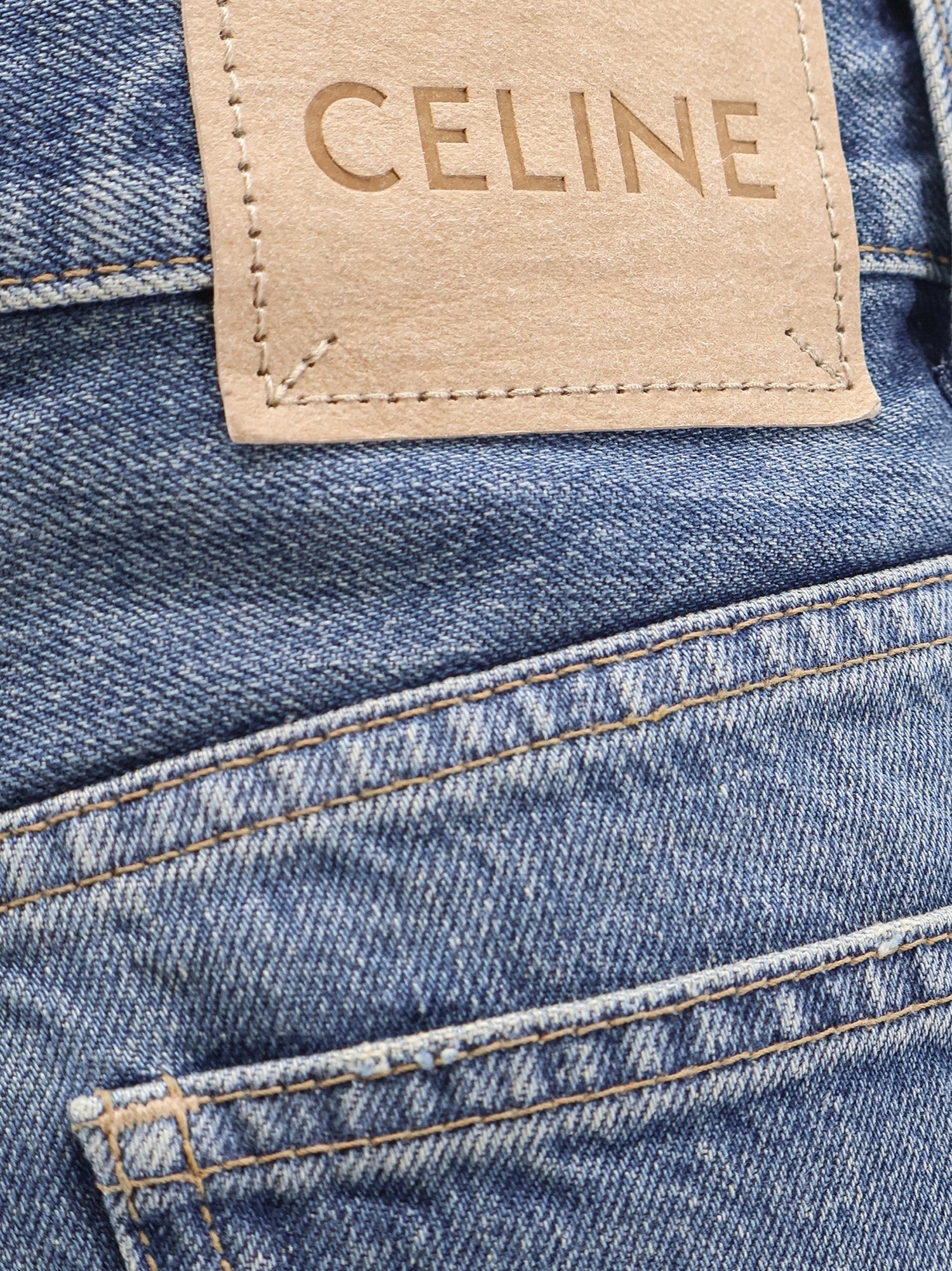 Stone-washed cotton jeans - Image 3