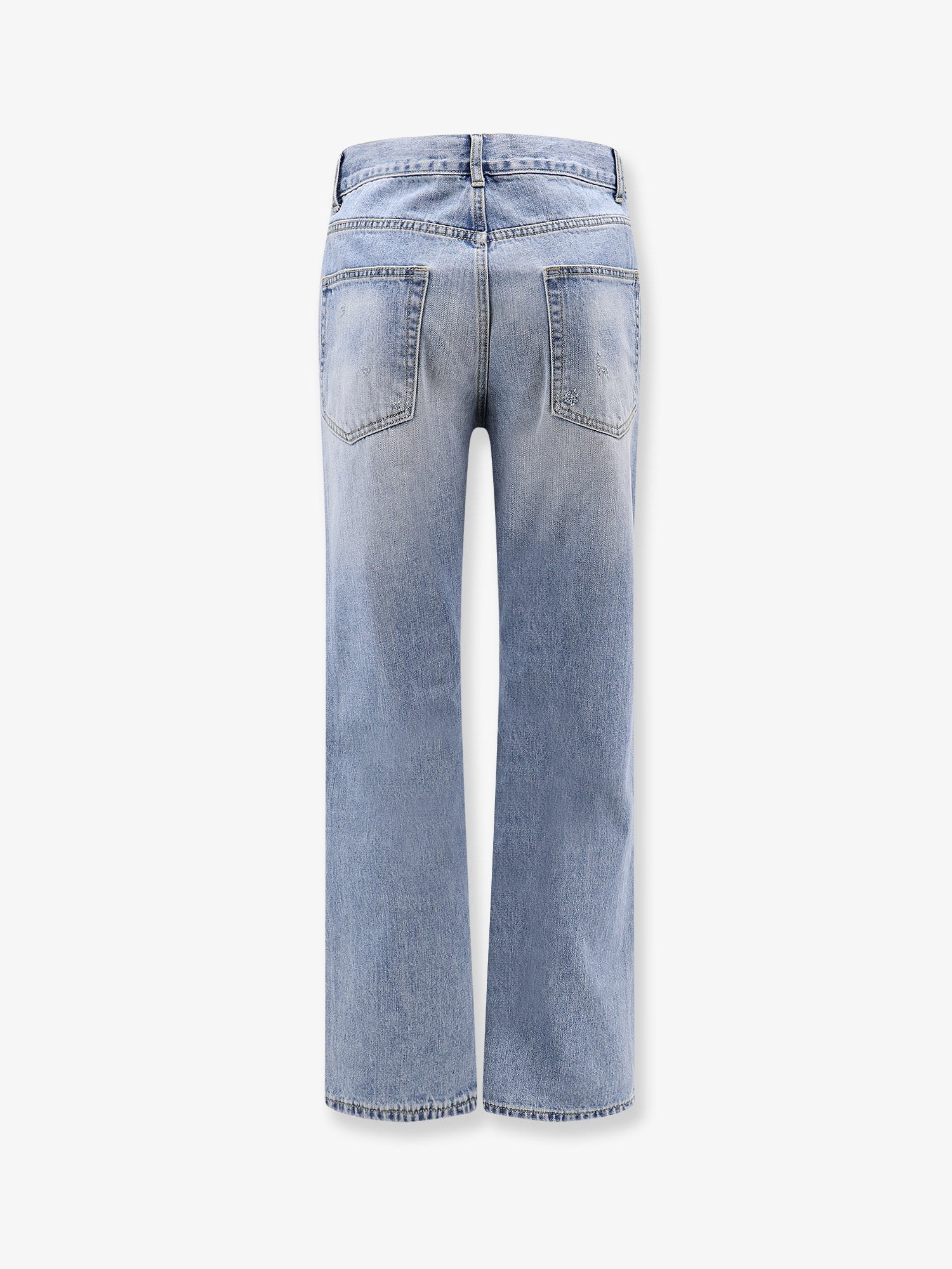 Straight fit cotton jeans - Image 2