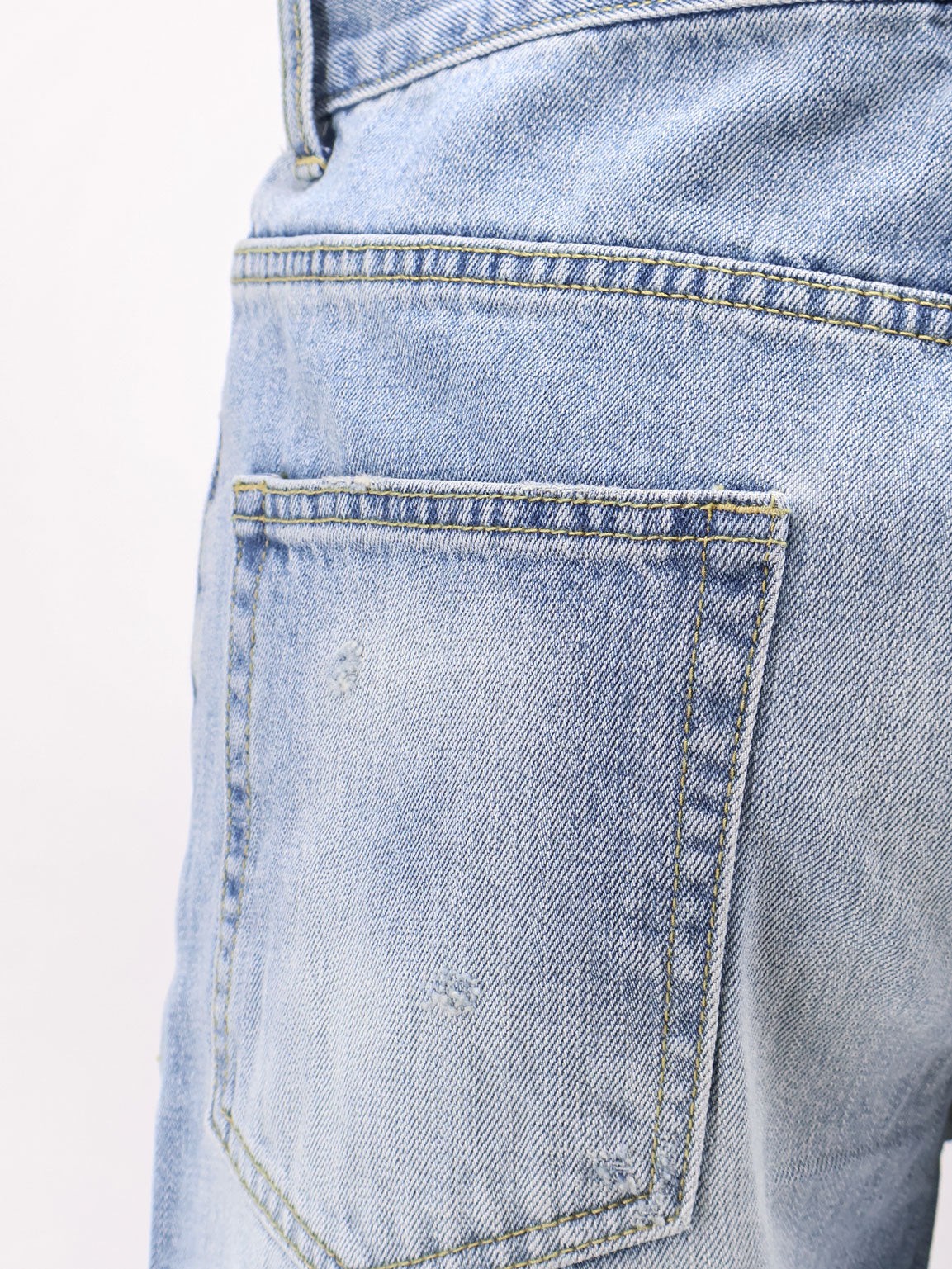 Straight fit cotton jeans - Image 3