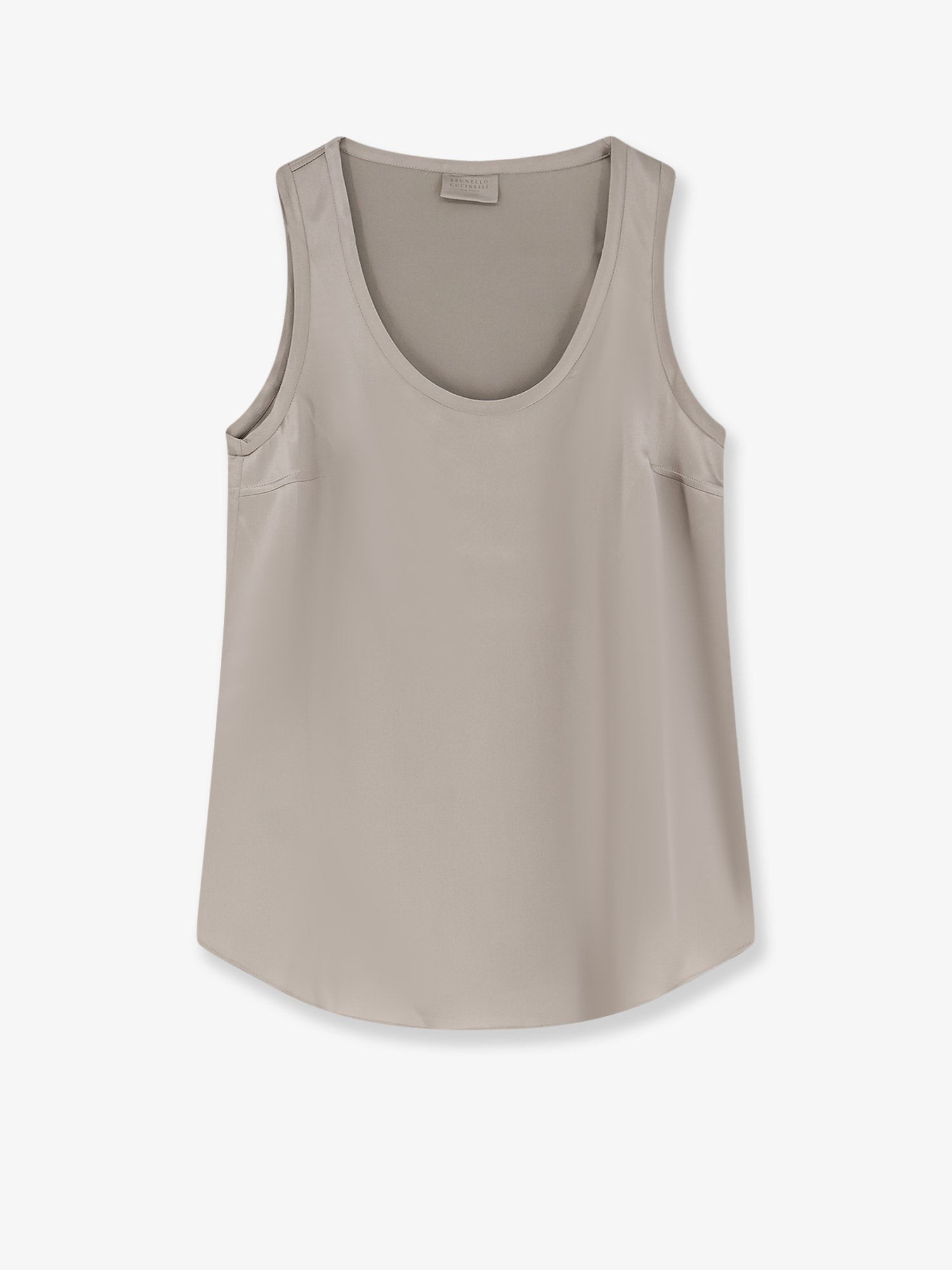 Stretch silk top