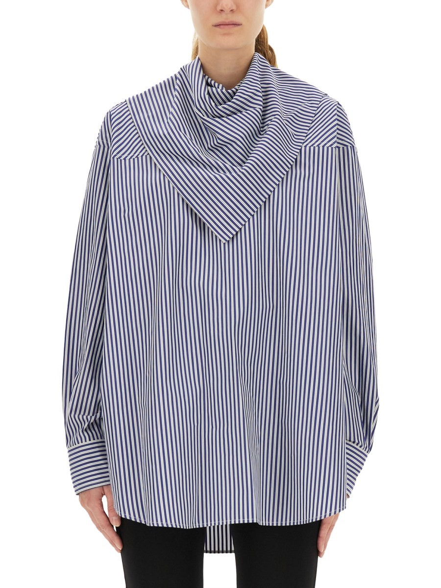 STRIPED BANDANA BLOUSE