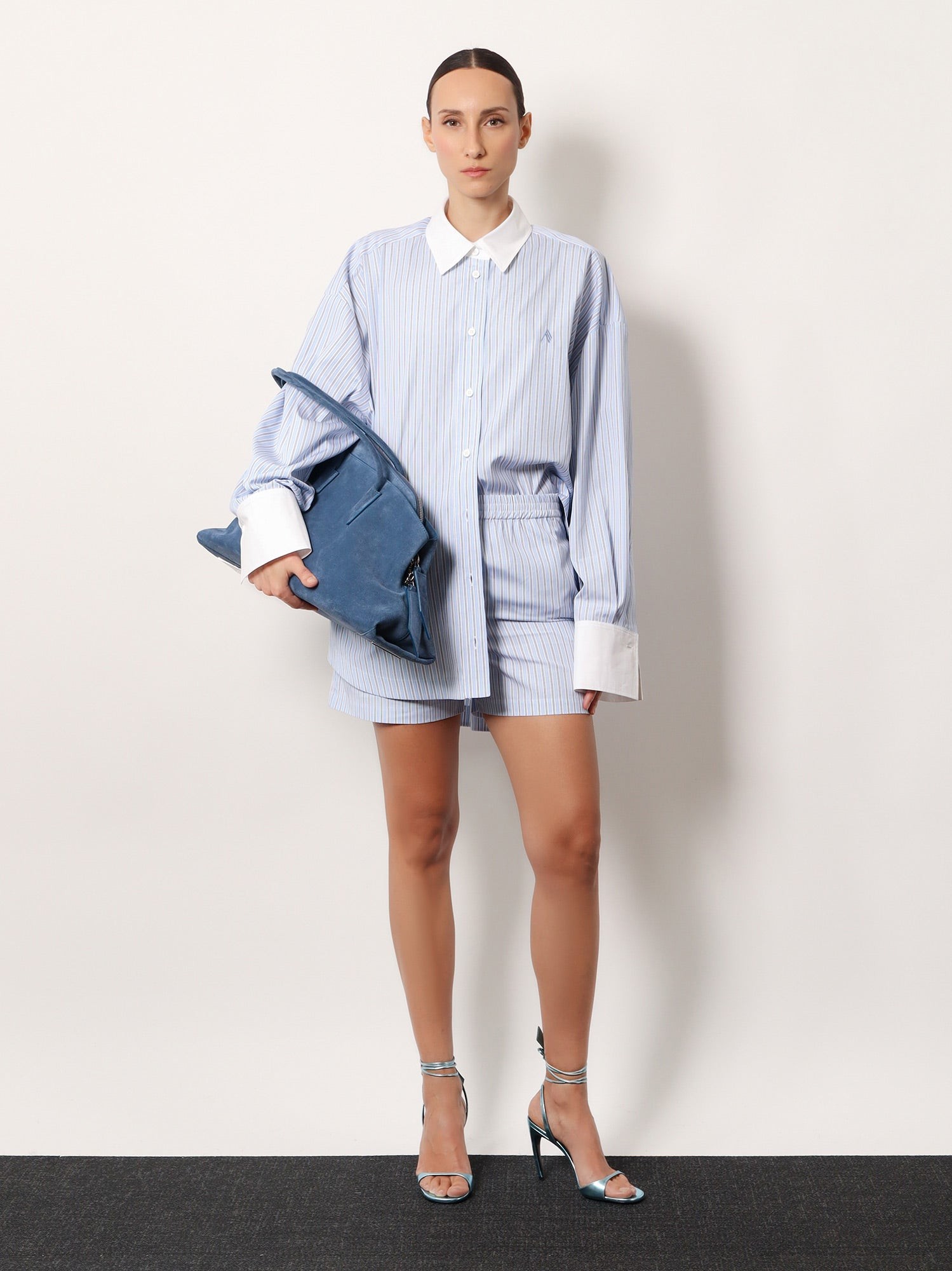 Striped cotton shorts - Image 2