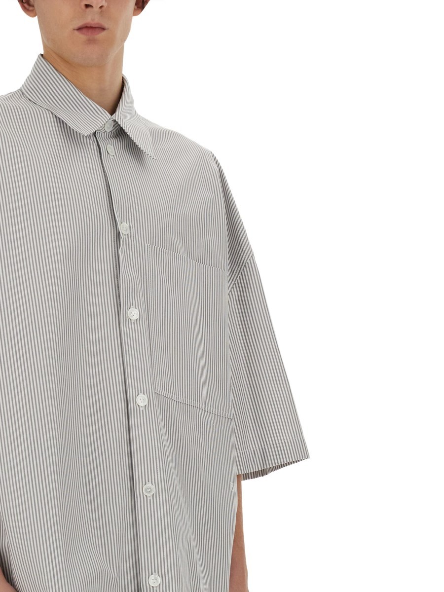 STRIPED OVERSHIRT WITH "BV" EMBROIDERY - Image 4