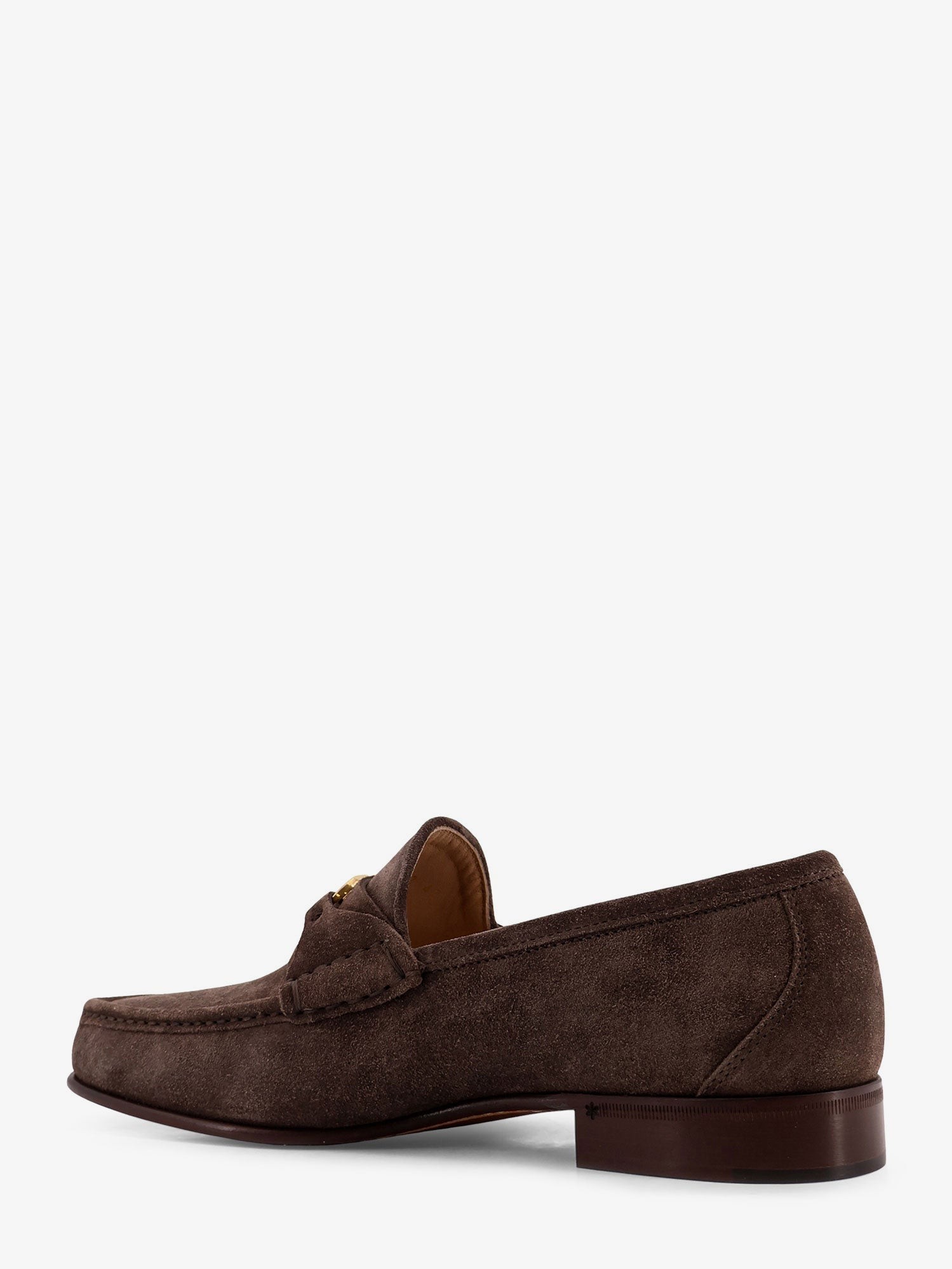 Suede loafers with metal VLogo Signature - Image 3