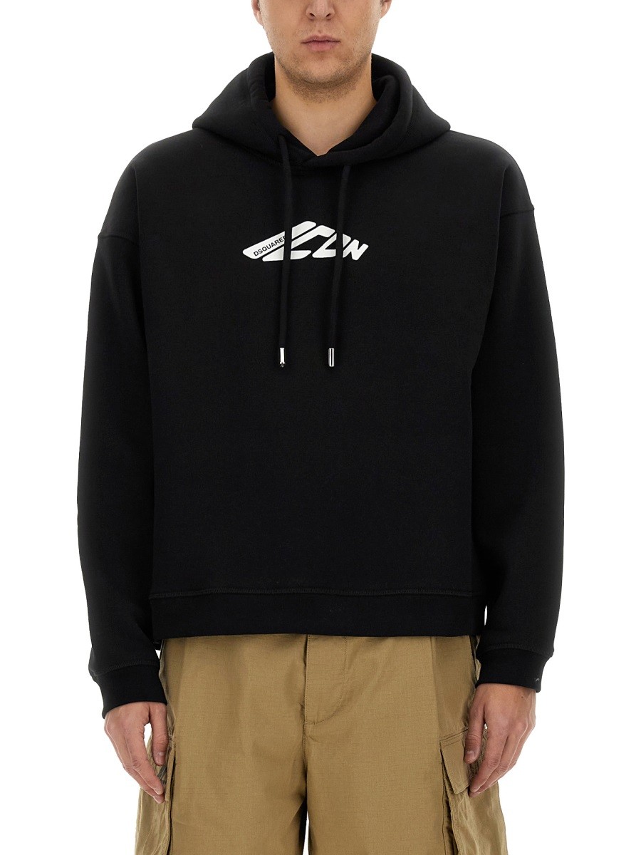 SWEATSHIRT WITH LOGO PRINT