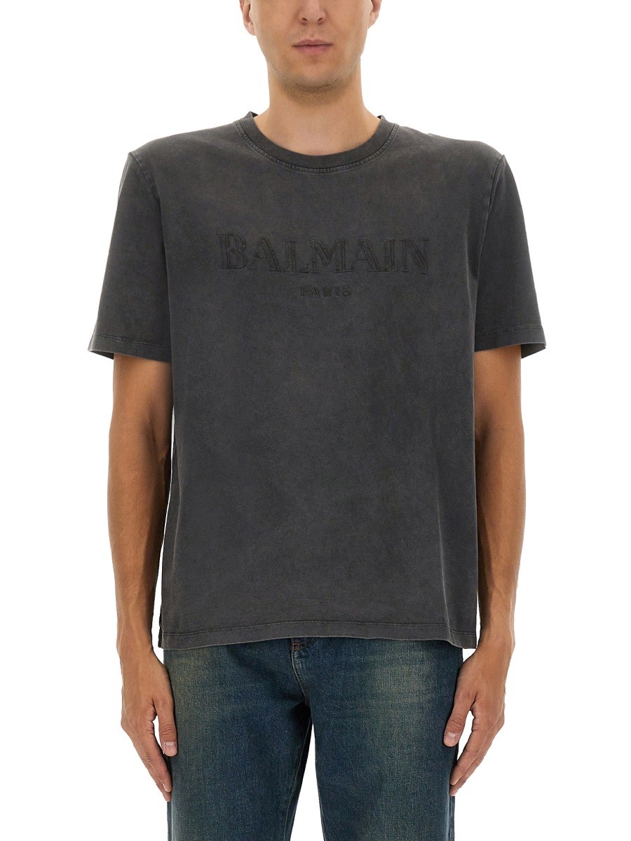 T-SHIRT WITH LOGO EMBROIDERY