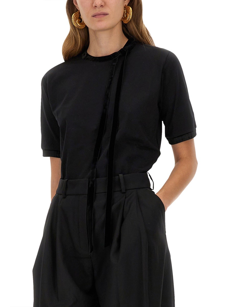 T-SHIRT WITH RIBBON AND BOW - Image 4