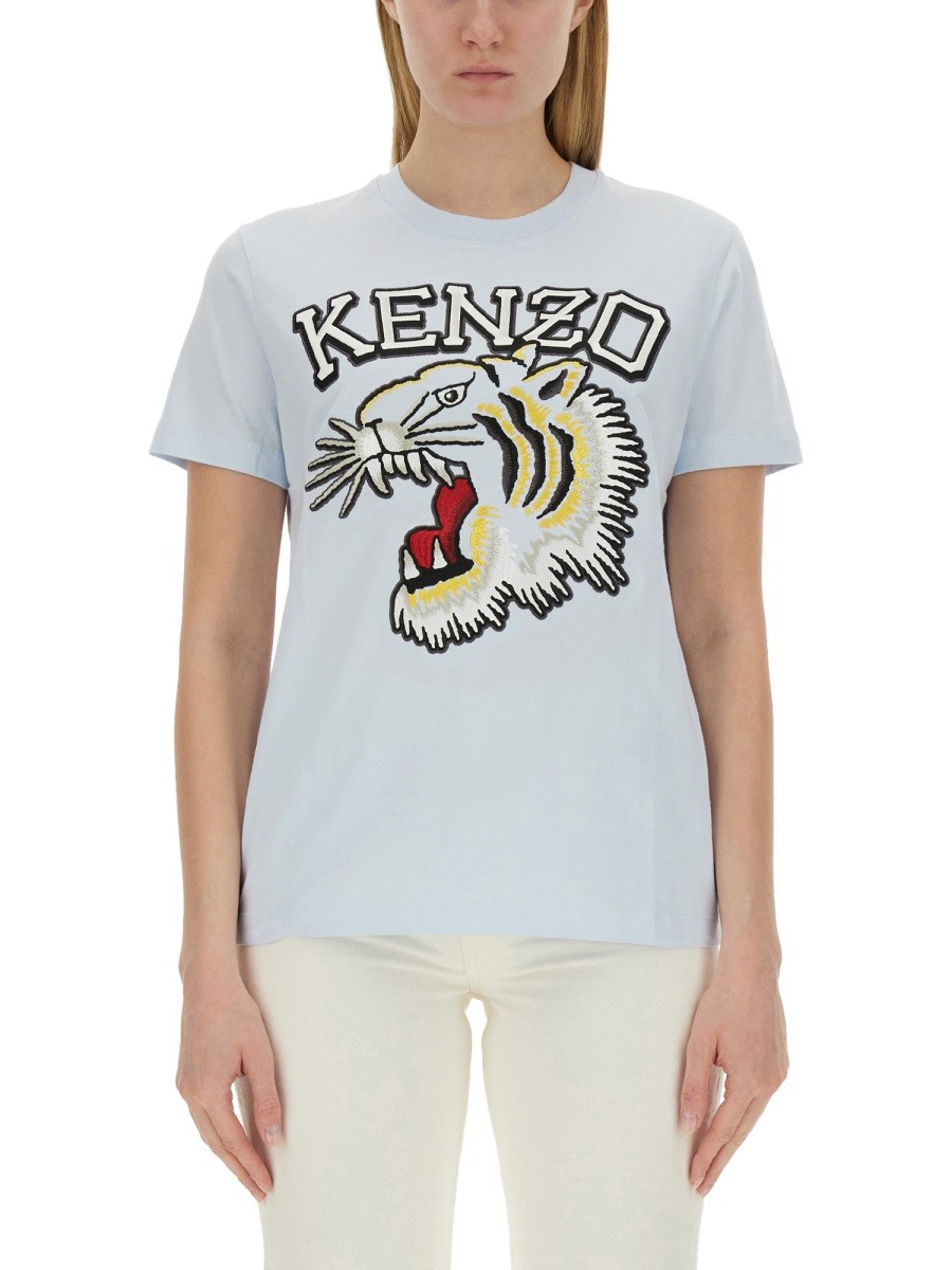 T-SHIRT WITH TIGER EMBROIDERY