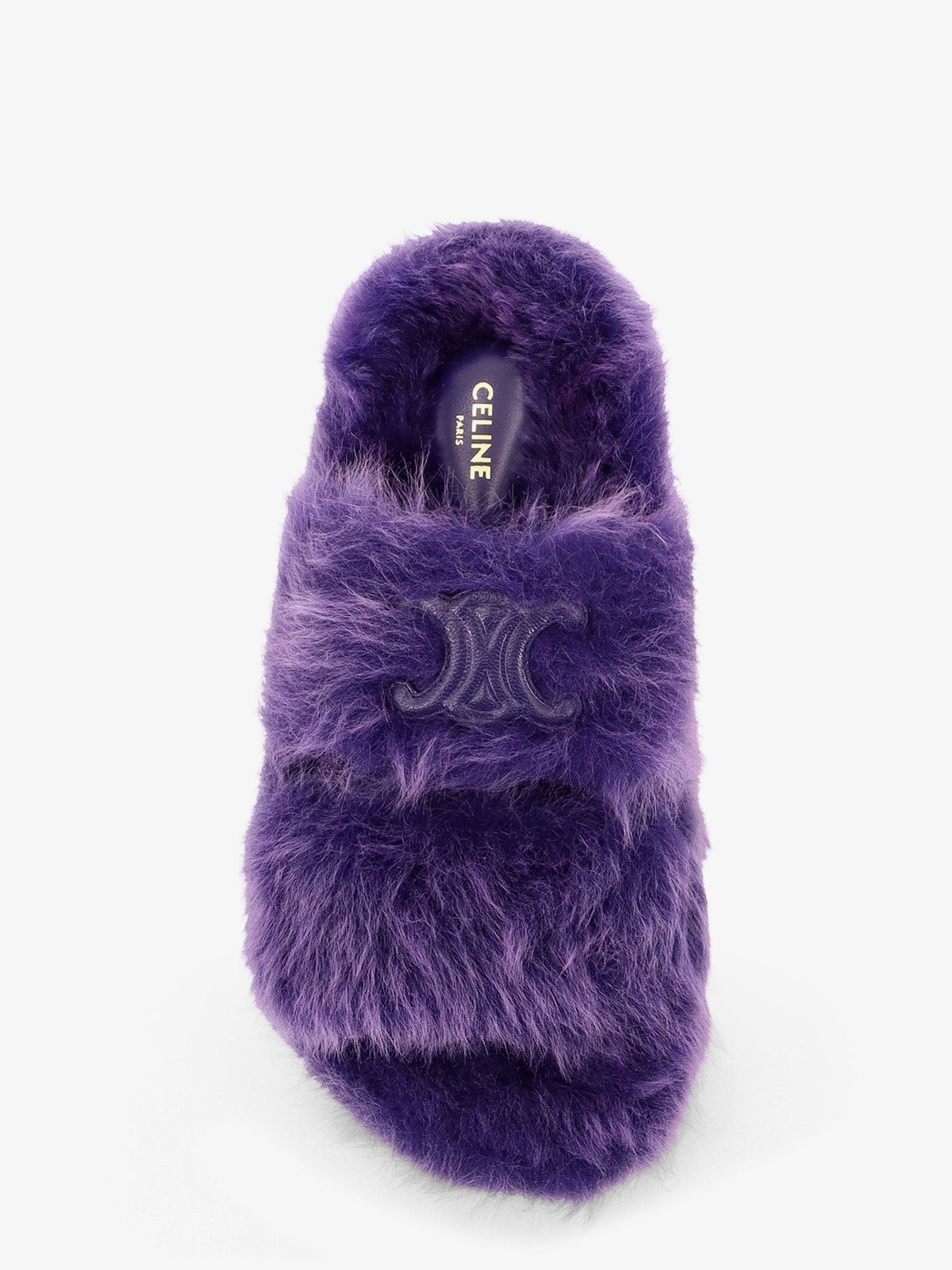 Triomphe Slide 05 shearling sandals - Image 4