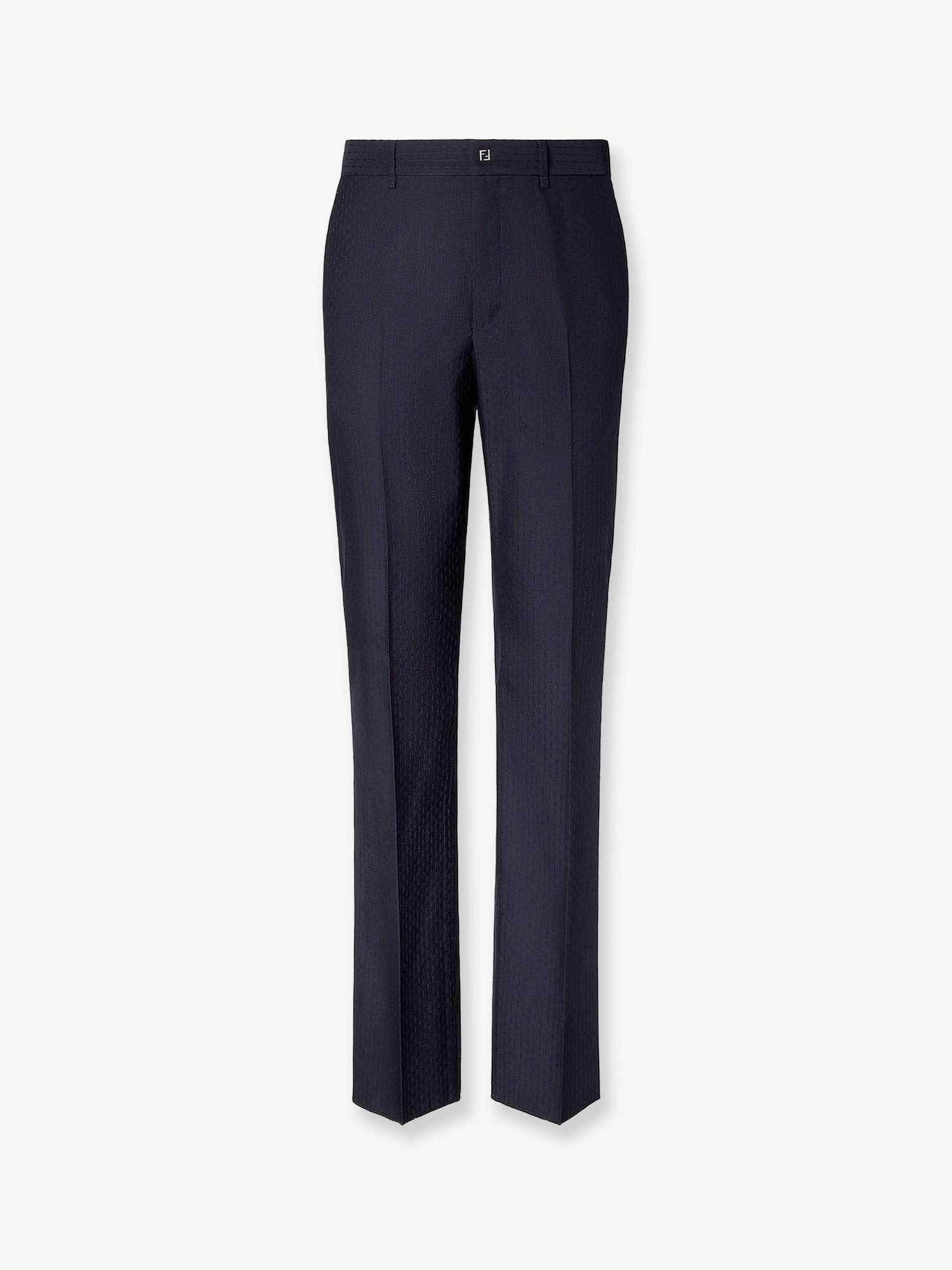 Trousers Wool Tonal Stitching